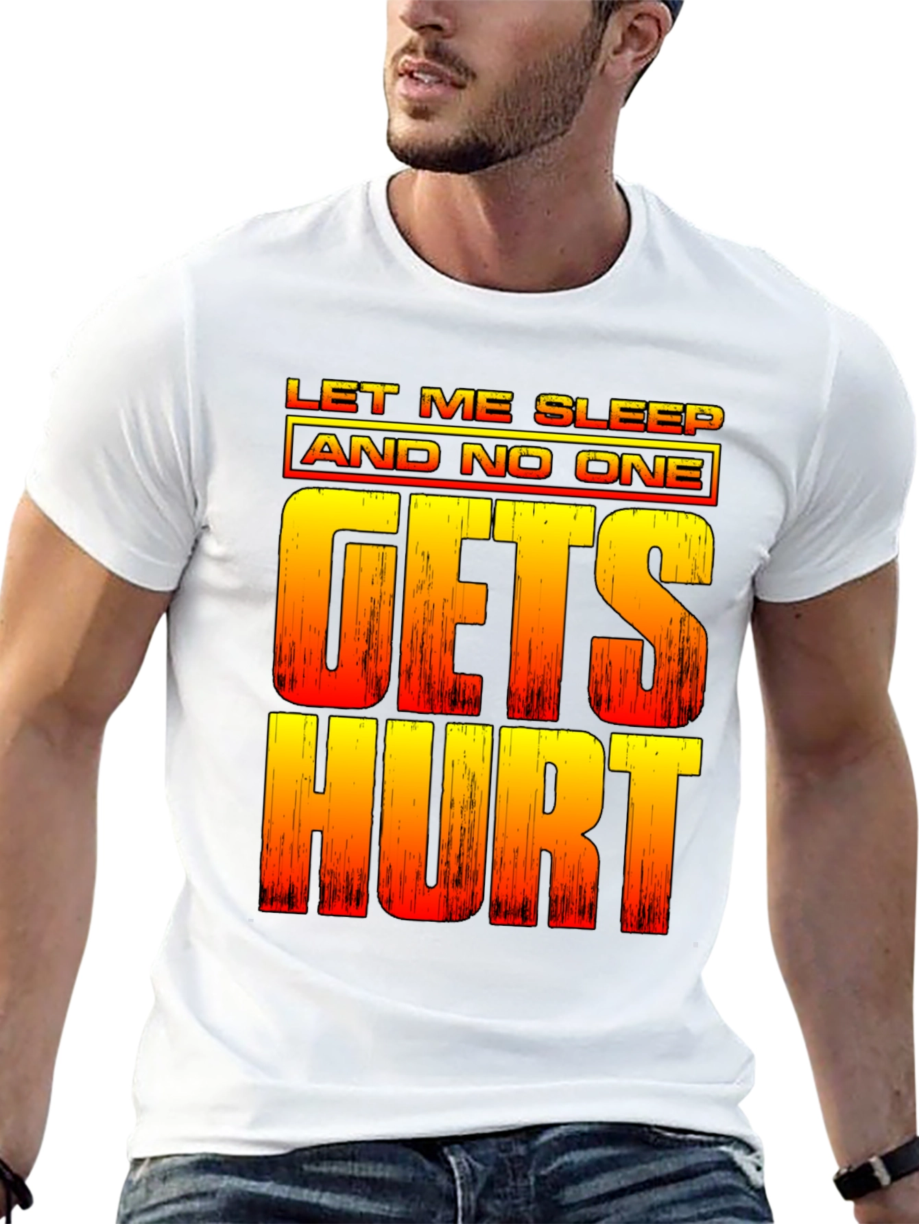 Let Me Sleep Funny Graphic Tee