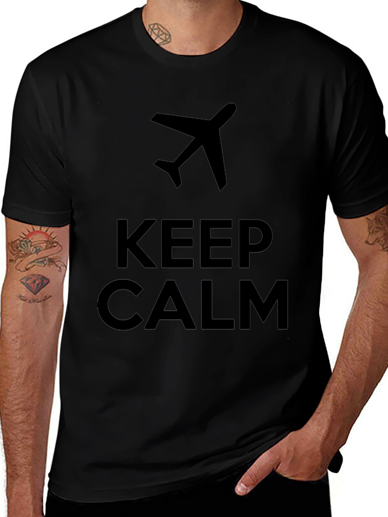 Keep Calm Airplane T-Shirt - Travel Ready Style