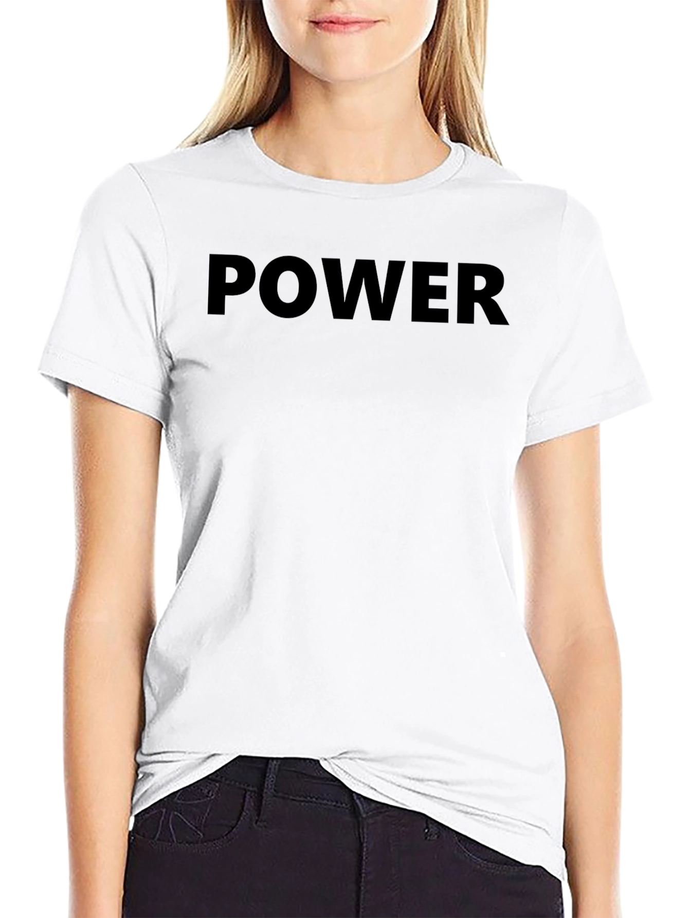 Power Black T-Shirt - Stylish Statement Tee