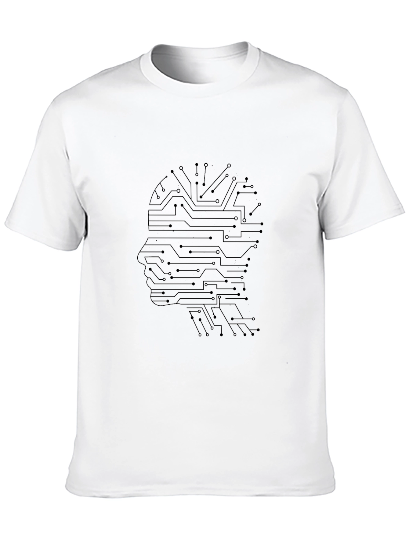 Tech Mind T-Shirt - Circuit Board Brain Design