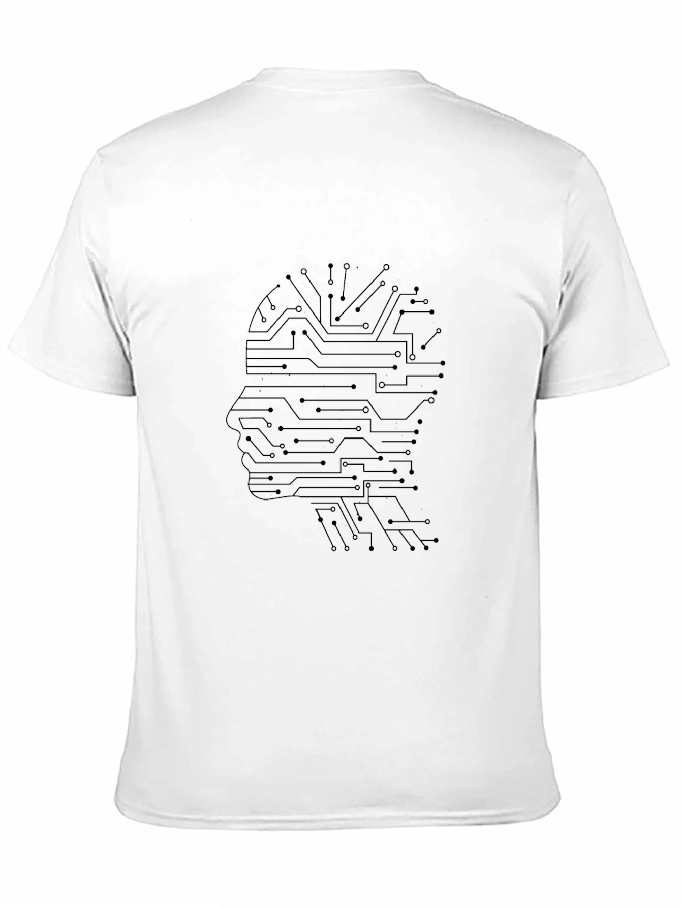 Tech Mind T-Shirt - Circuit Board Brain Design