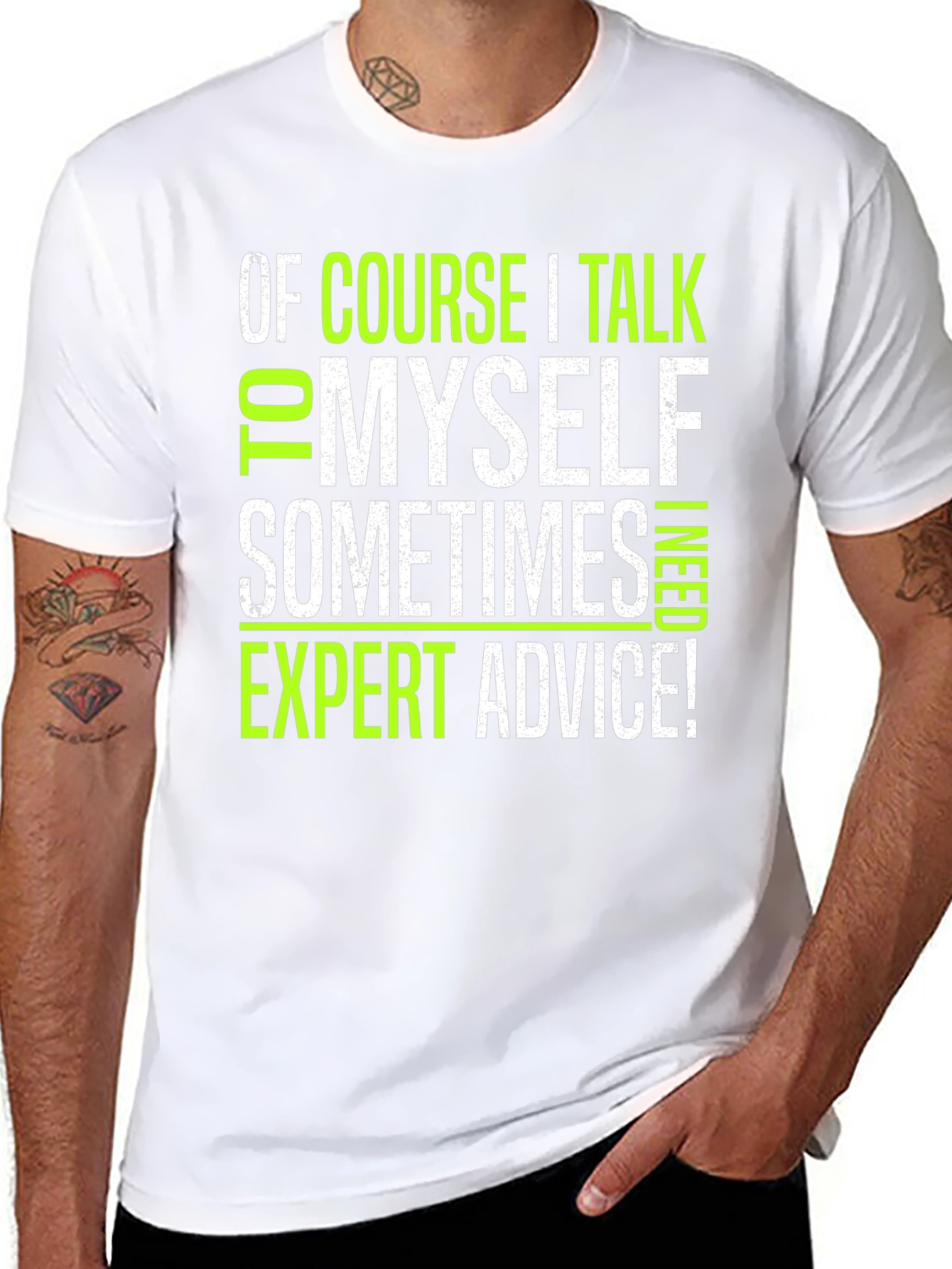 Expert Advice Graphic Tee - Funny Sarcastic Mens T-Shirt