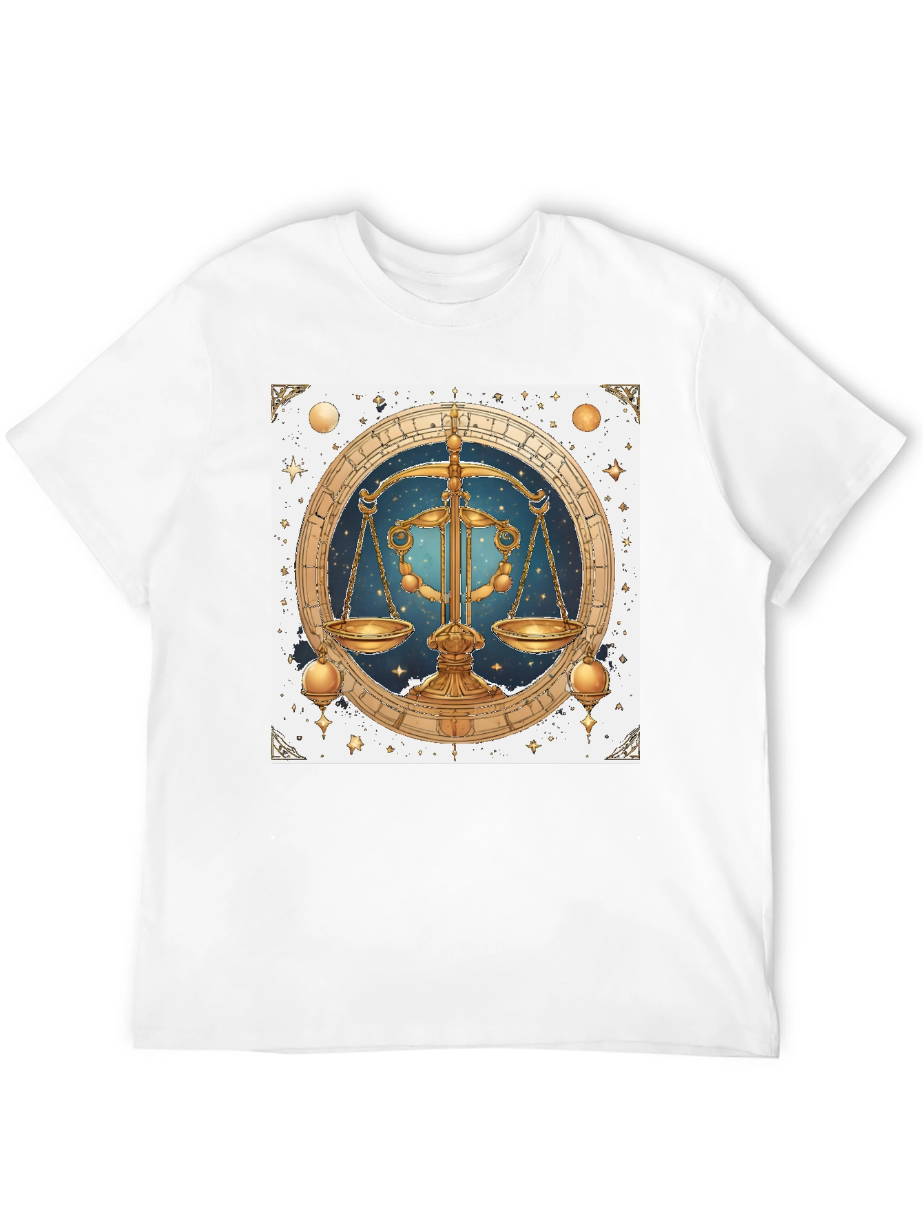 Libra Zodiac Graphic Tee - Stylish Black Shirt