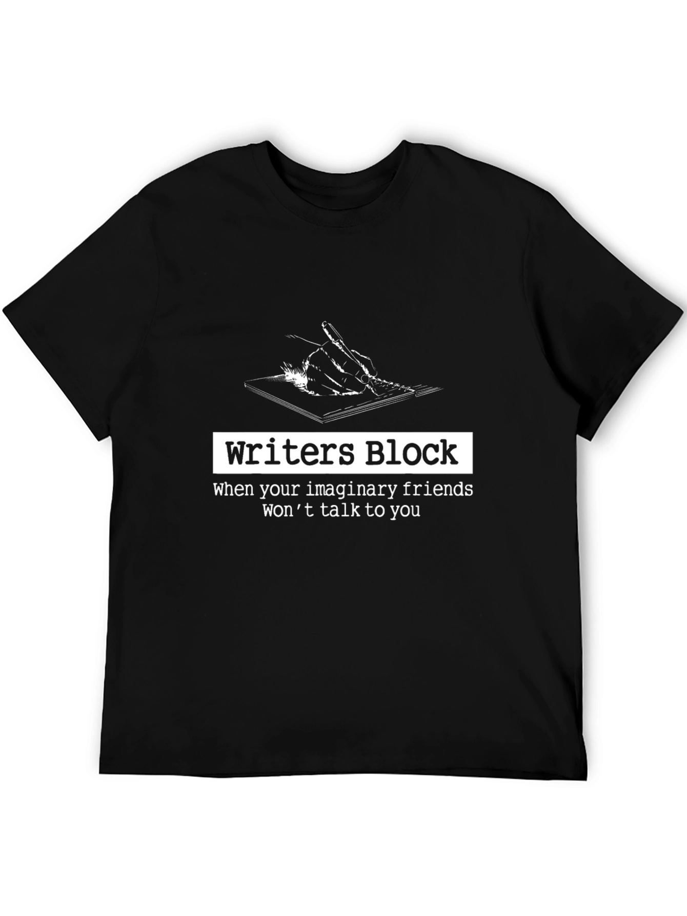 Writers Block Graphic Tee - Funny Writer Gift