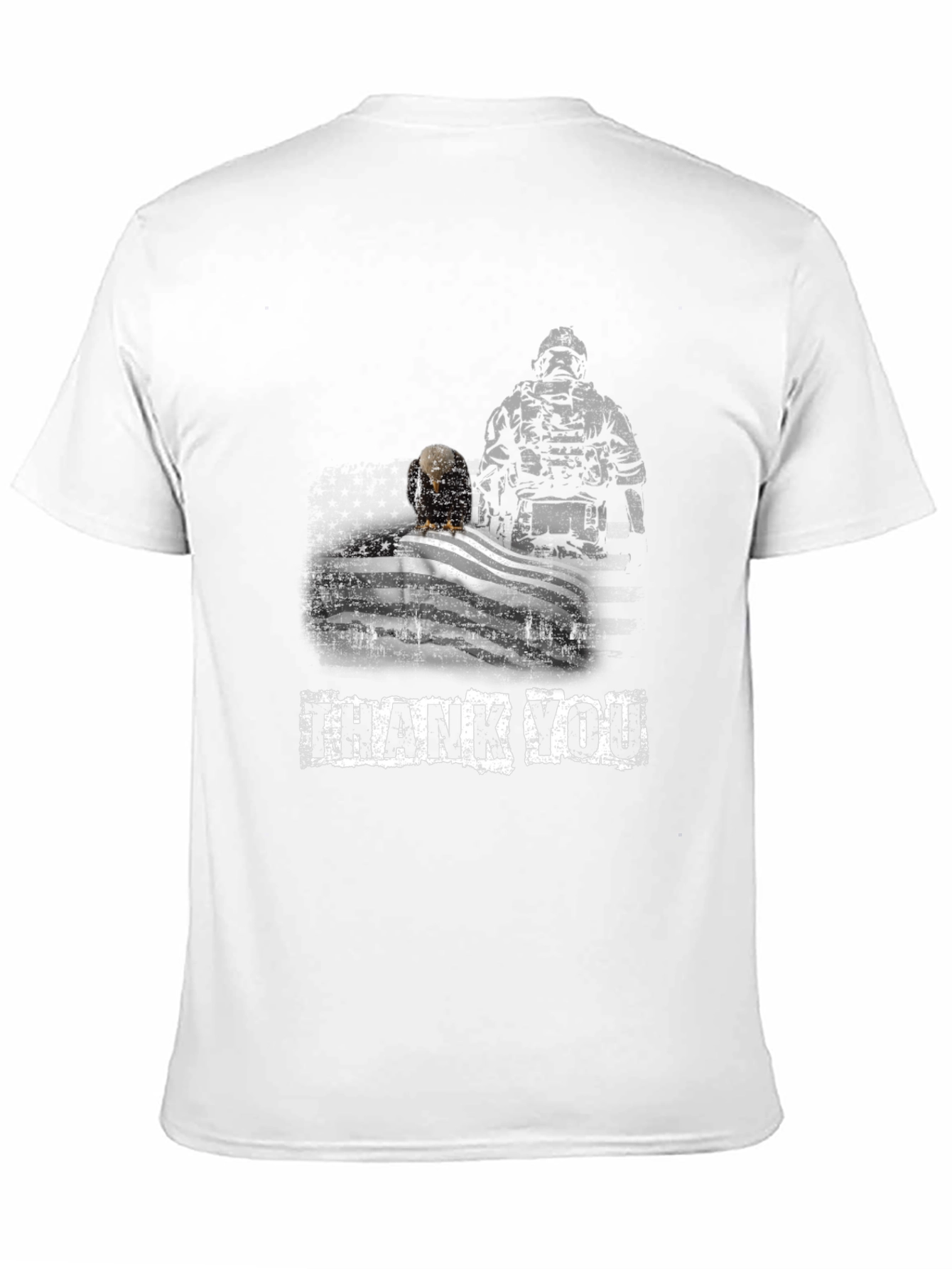 Thank You Soldier Patriotic Eagle Flag T-Shirt