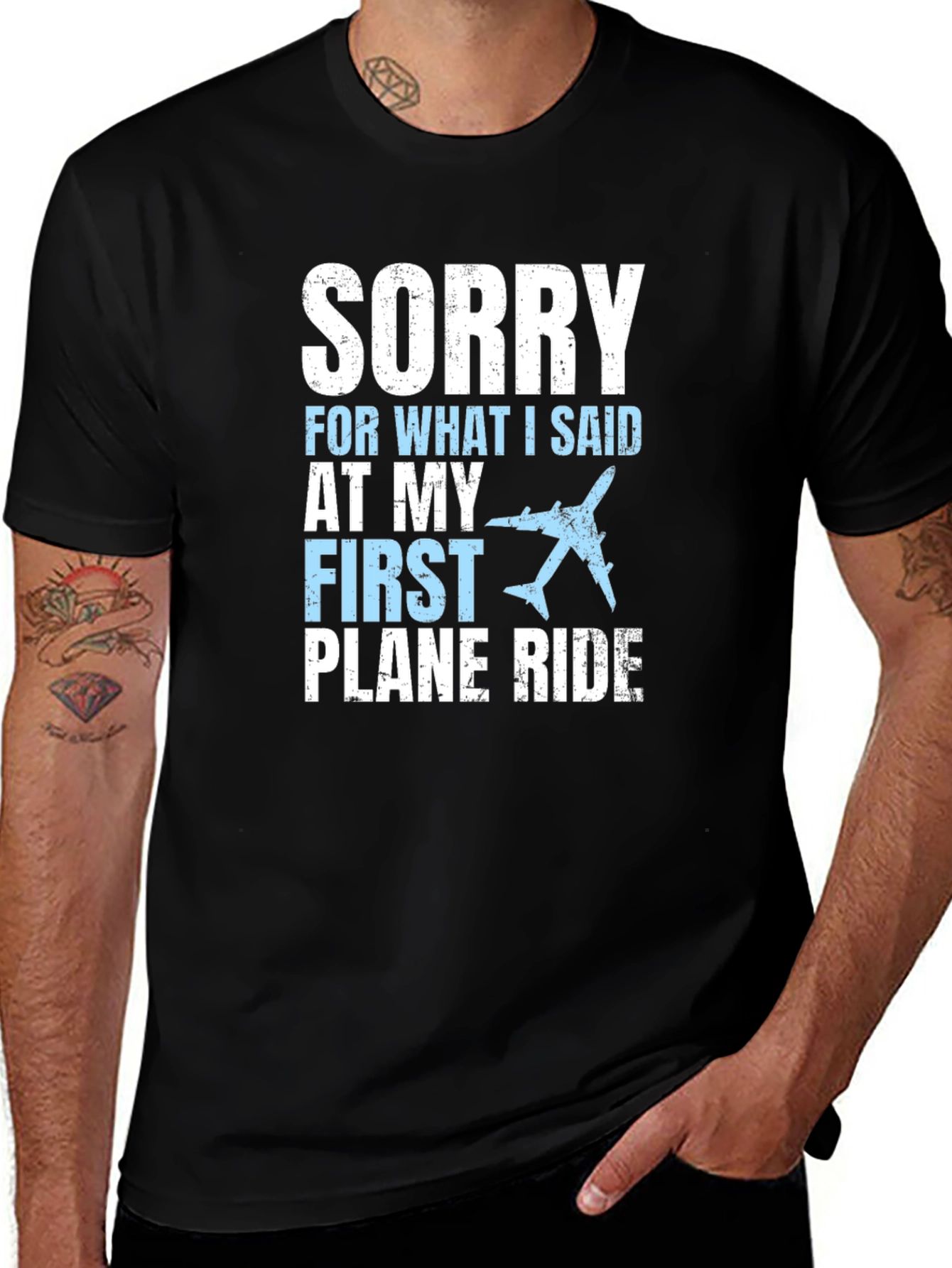 Sorry First Plane Ride Graphic T-Shirt