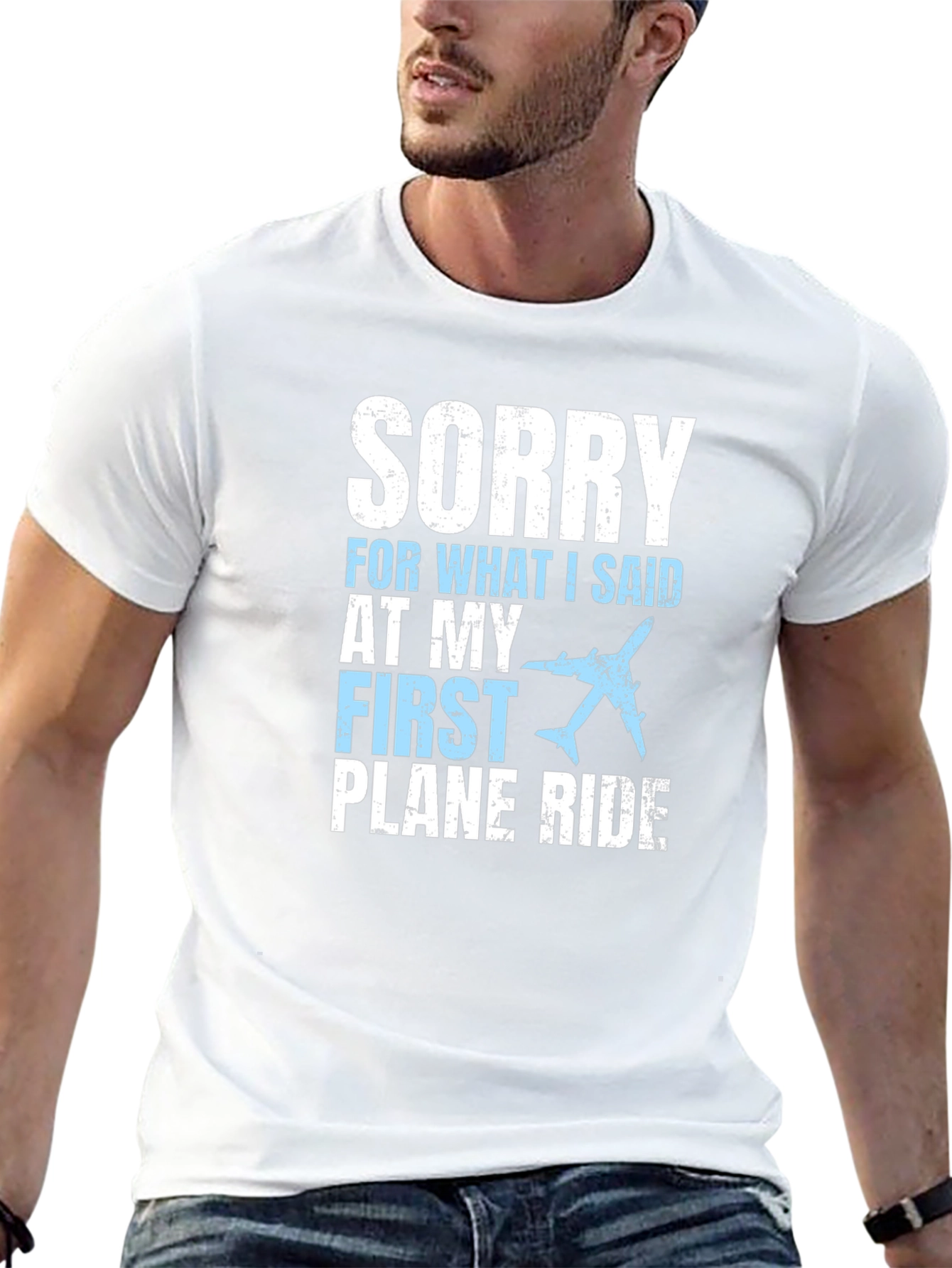 Sorry First Plane Ride Graphic T-Shirt
