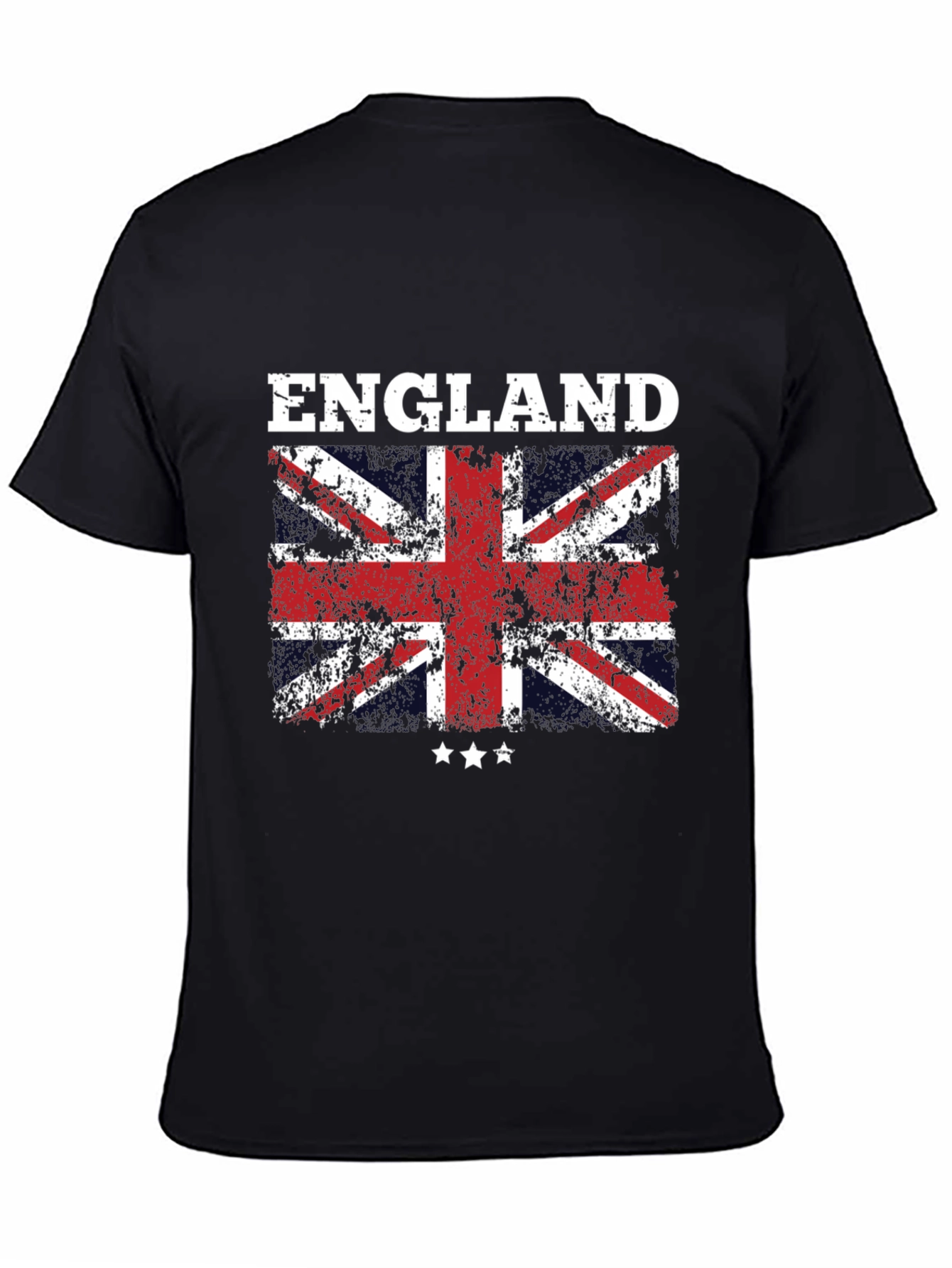 England Flag Graphic T-Shirt - Distressed Union Jack