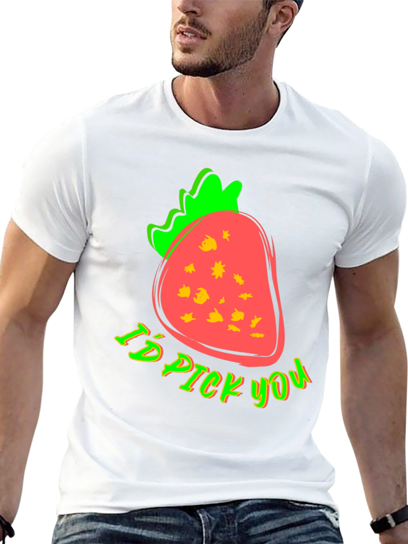 Strawberry Id Pick You Graphic T-Shirt
