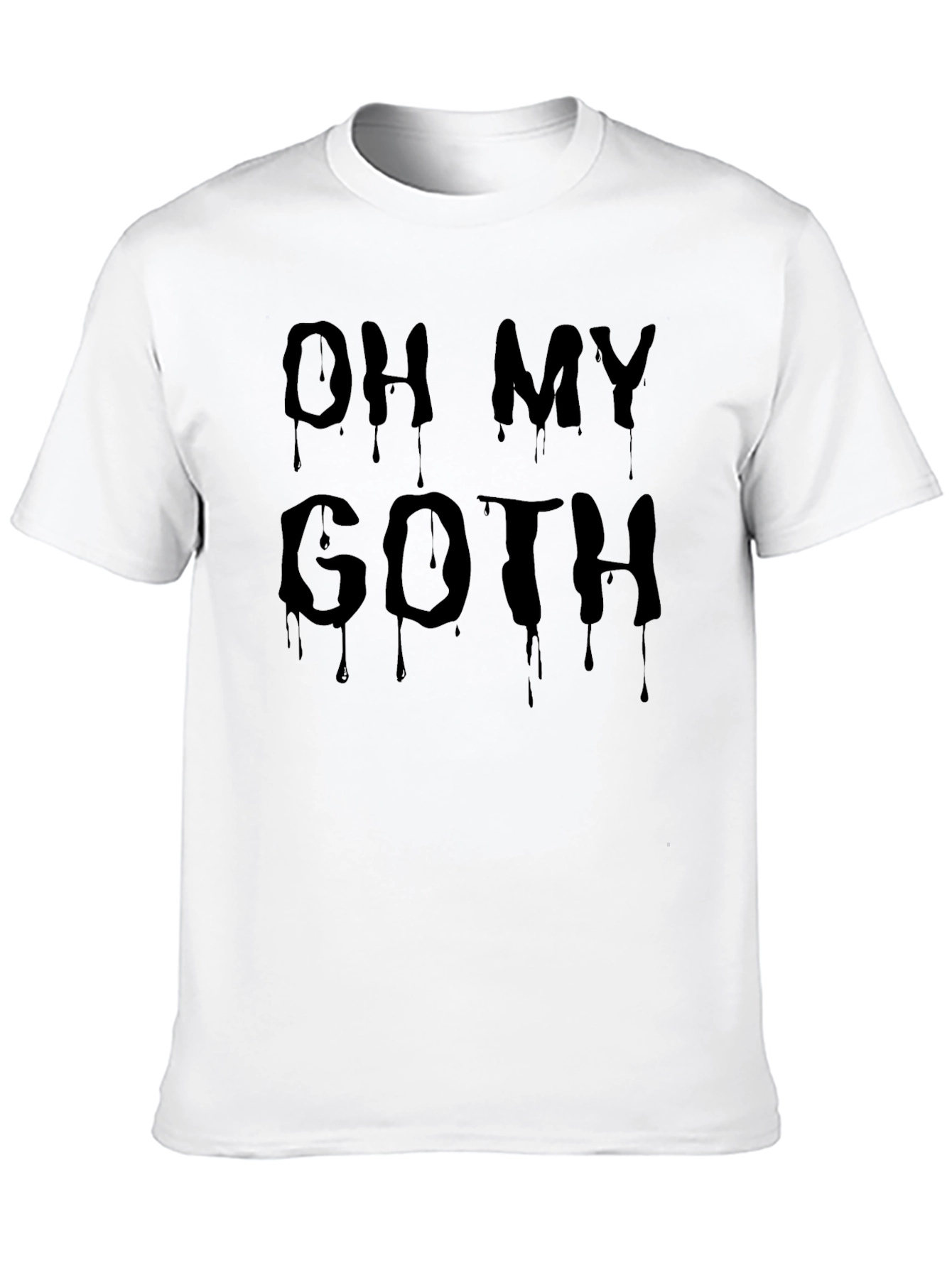 Oh My Goth Black Dripping Text T-Shirt