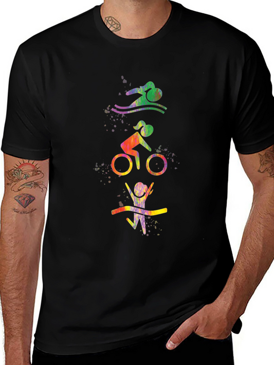 Triathlon Black T-Shirt