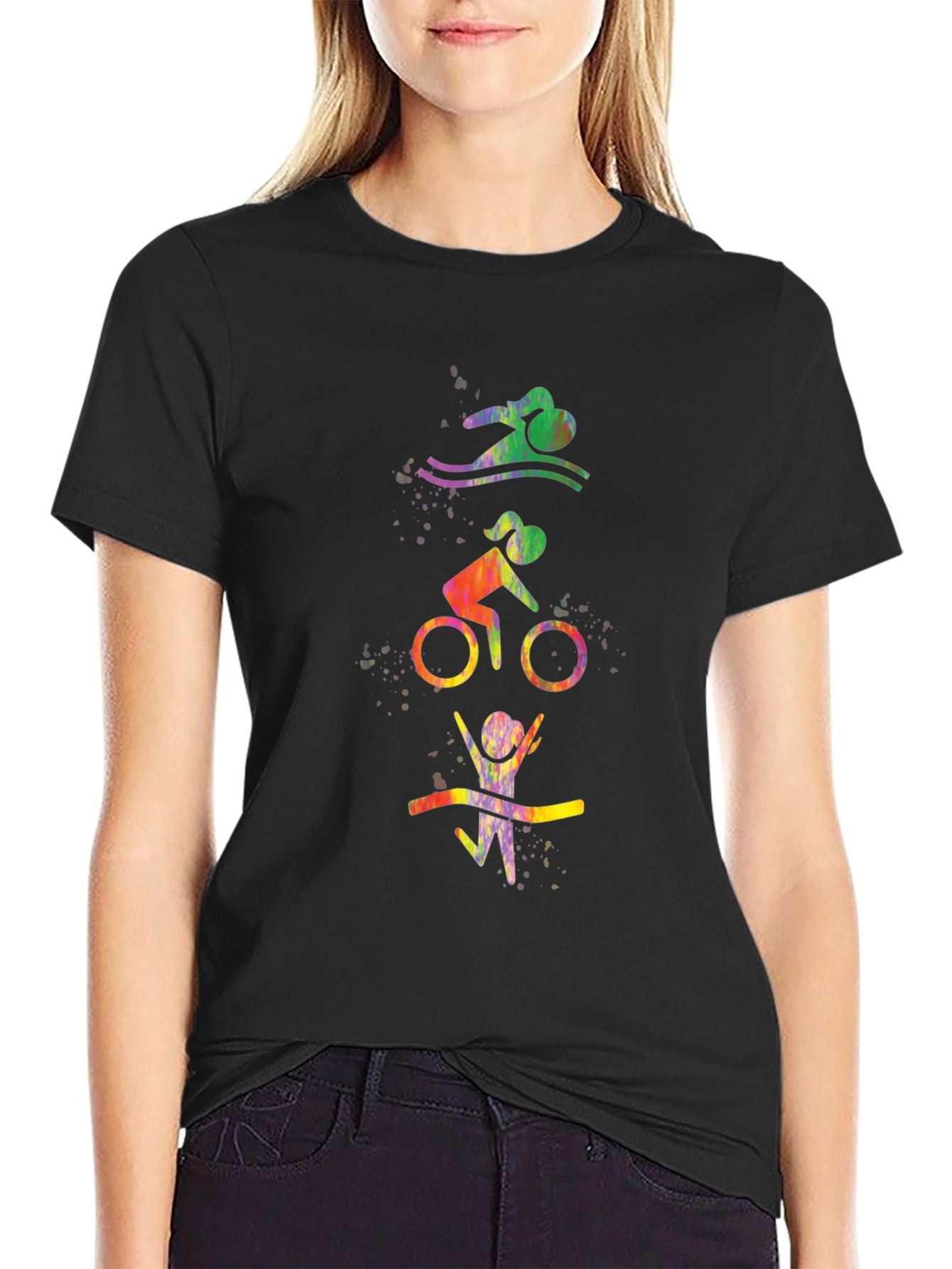 Triathlon Black T-Shirt