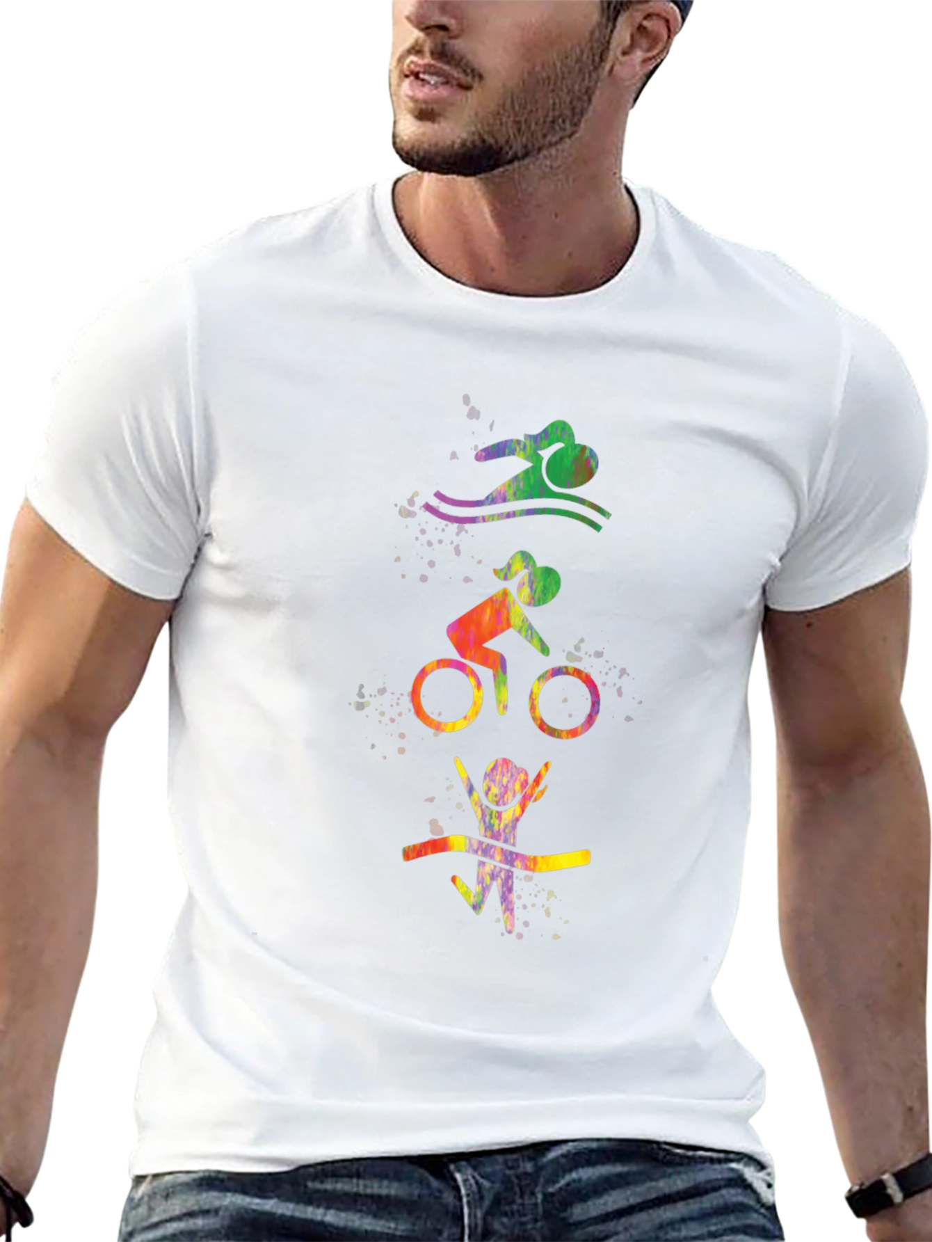 Triathlon Black T-Shirt