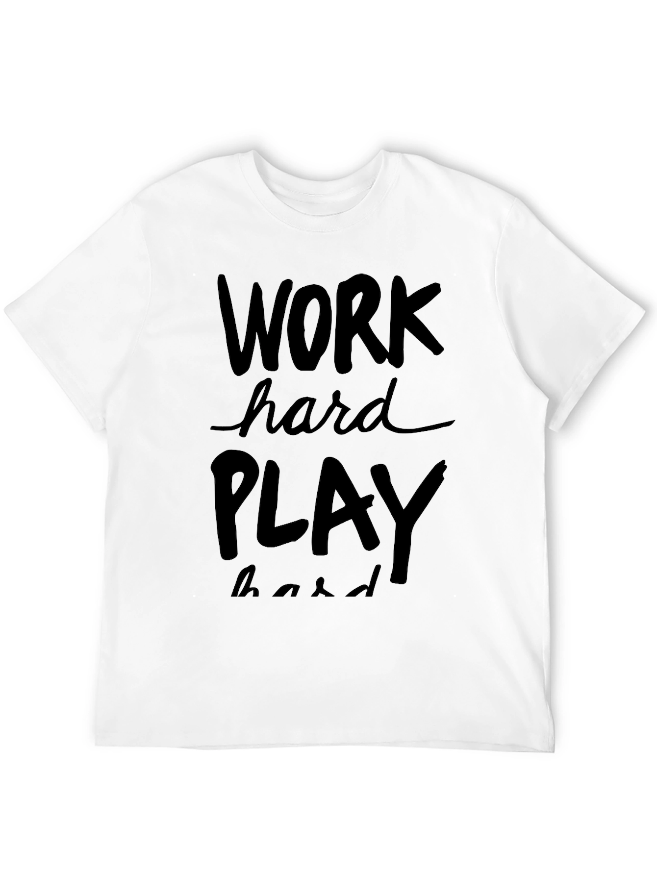 Work Hard Play Hard Graphic Tee - Black
