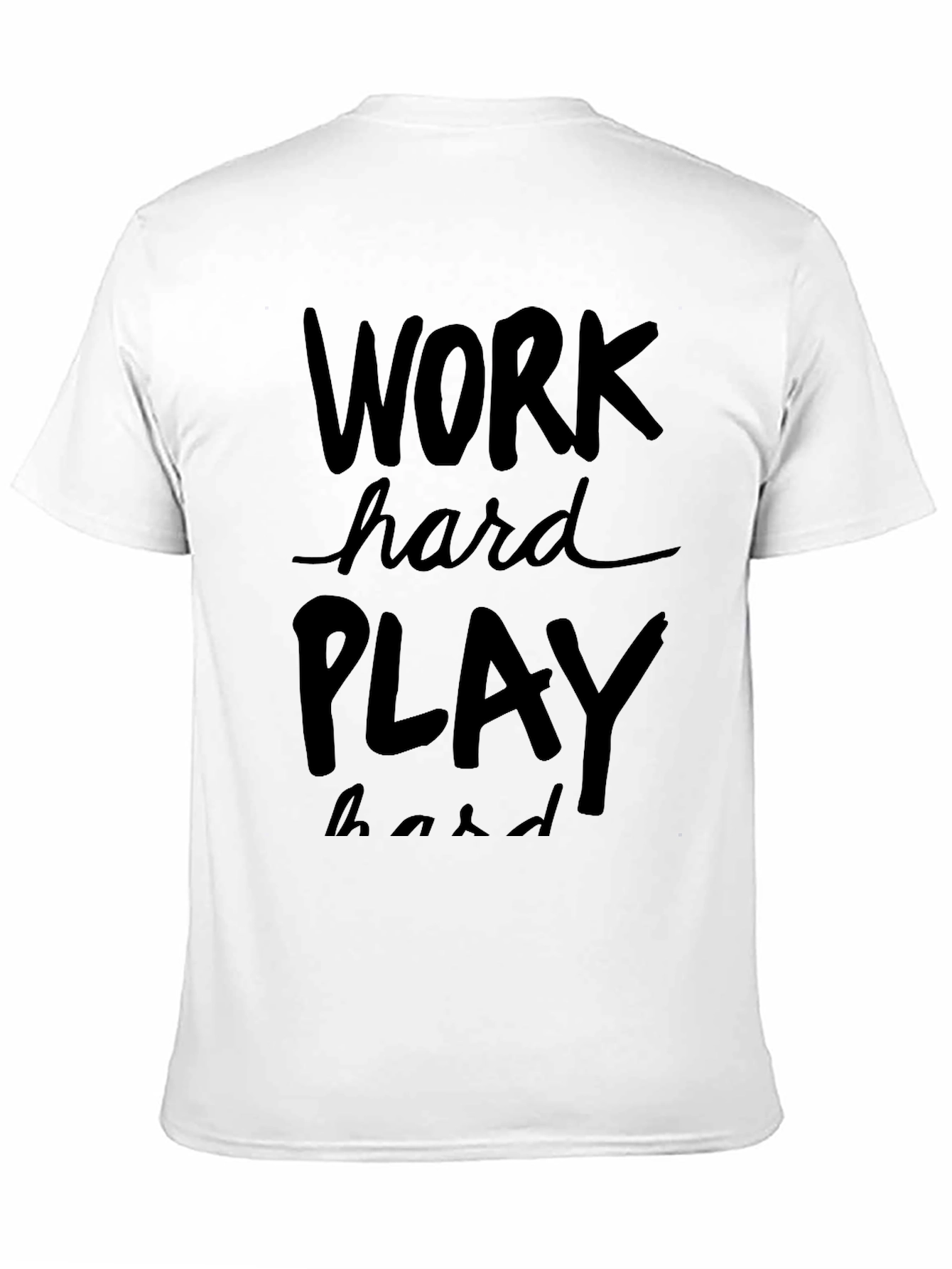 Work Hard Play Hard Graphic Tee - Black