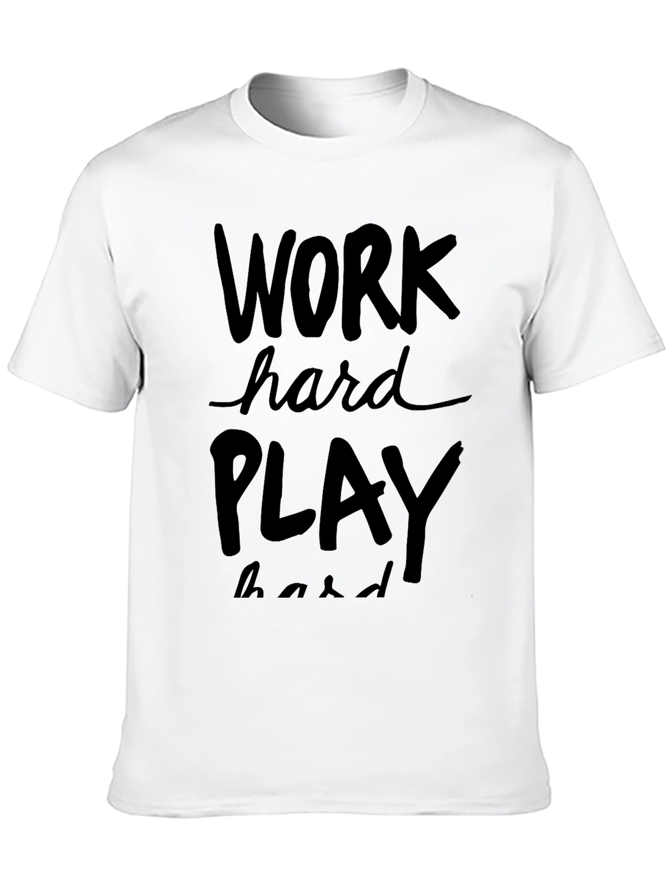 Work Hard Play Hard Graphic Tee - Black