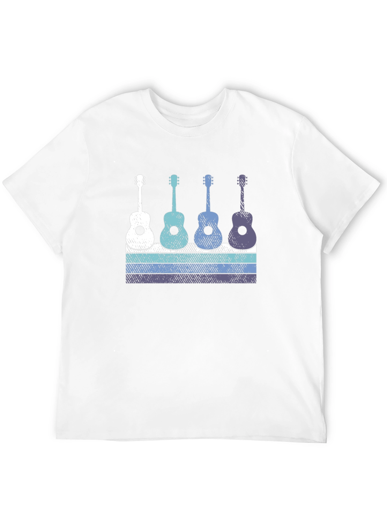 Retro Guitar T-Shirt - Music Lover Tee