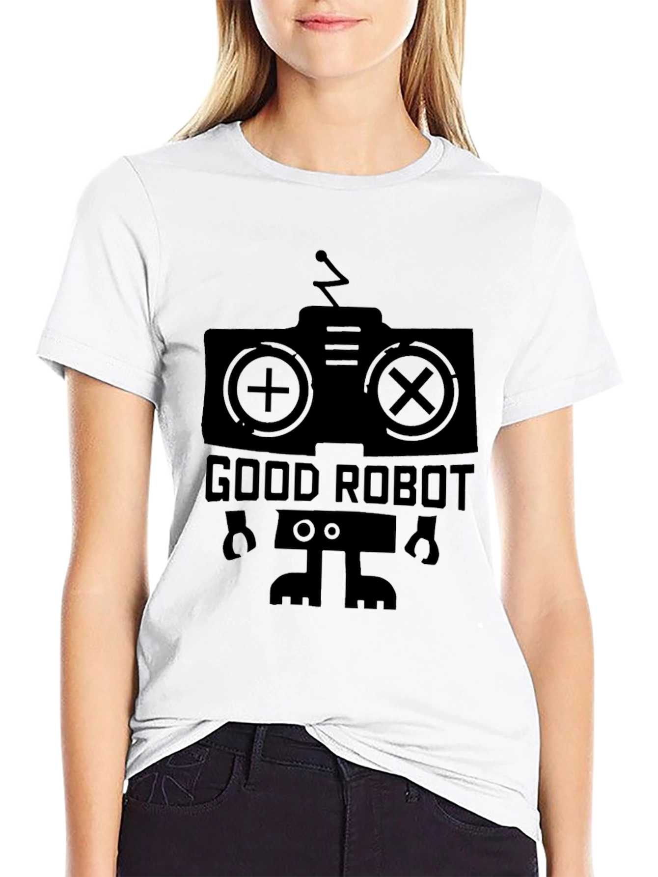 Good Robot Black Graphic Tee