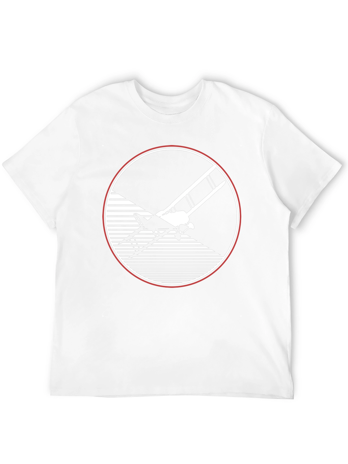 Retro Biplane Graphic Tee - Black Cotton T-Shirt