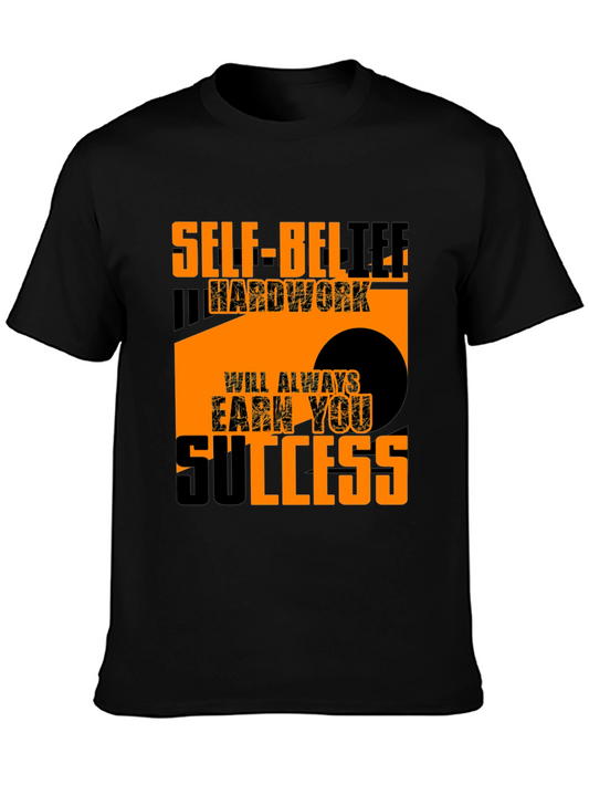 Motivational T-Shirt: Self-Belief & Hard Work