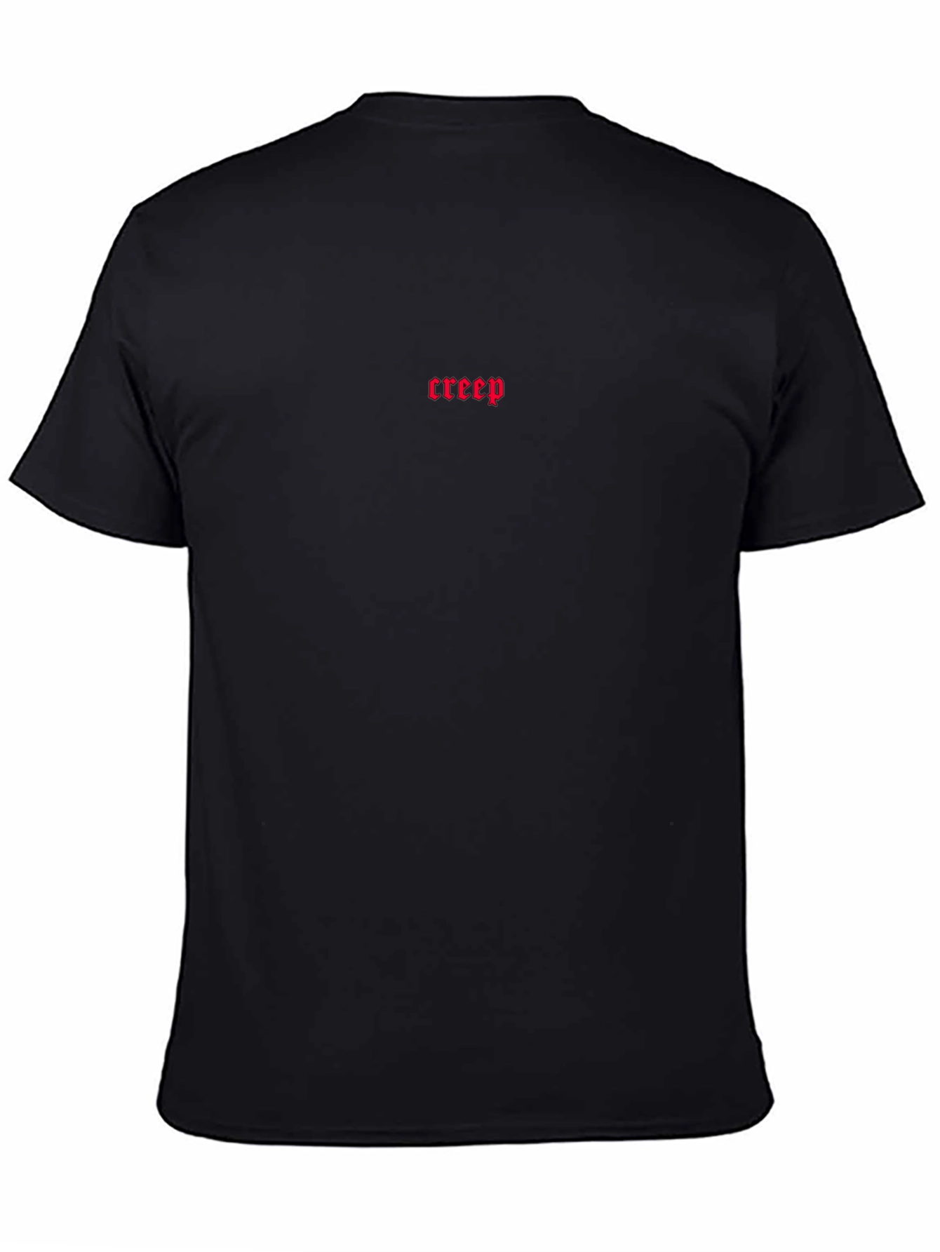 Creep Graphic Tee - Gothic Style Mens Black T-Shirt