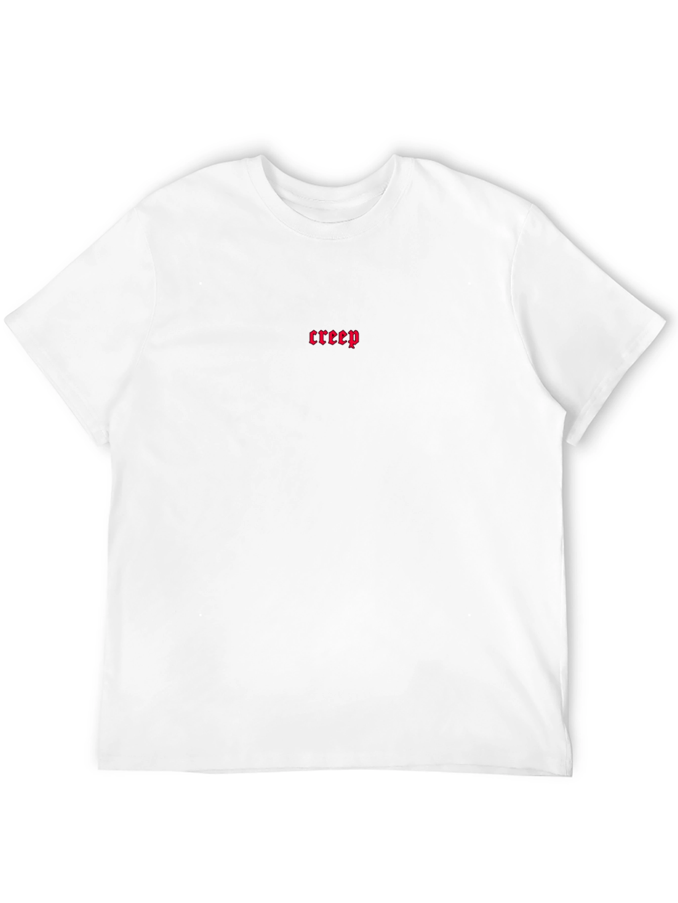 Creep Graphic Tee - Gothic Style Mens Black T-Shirt