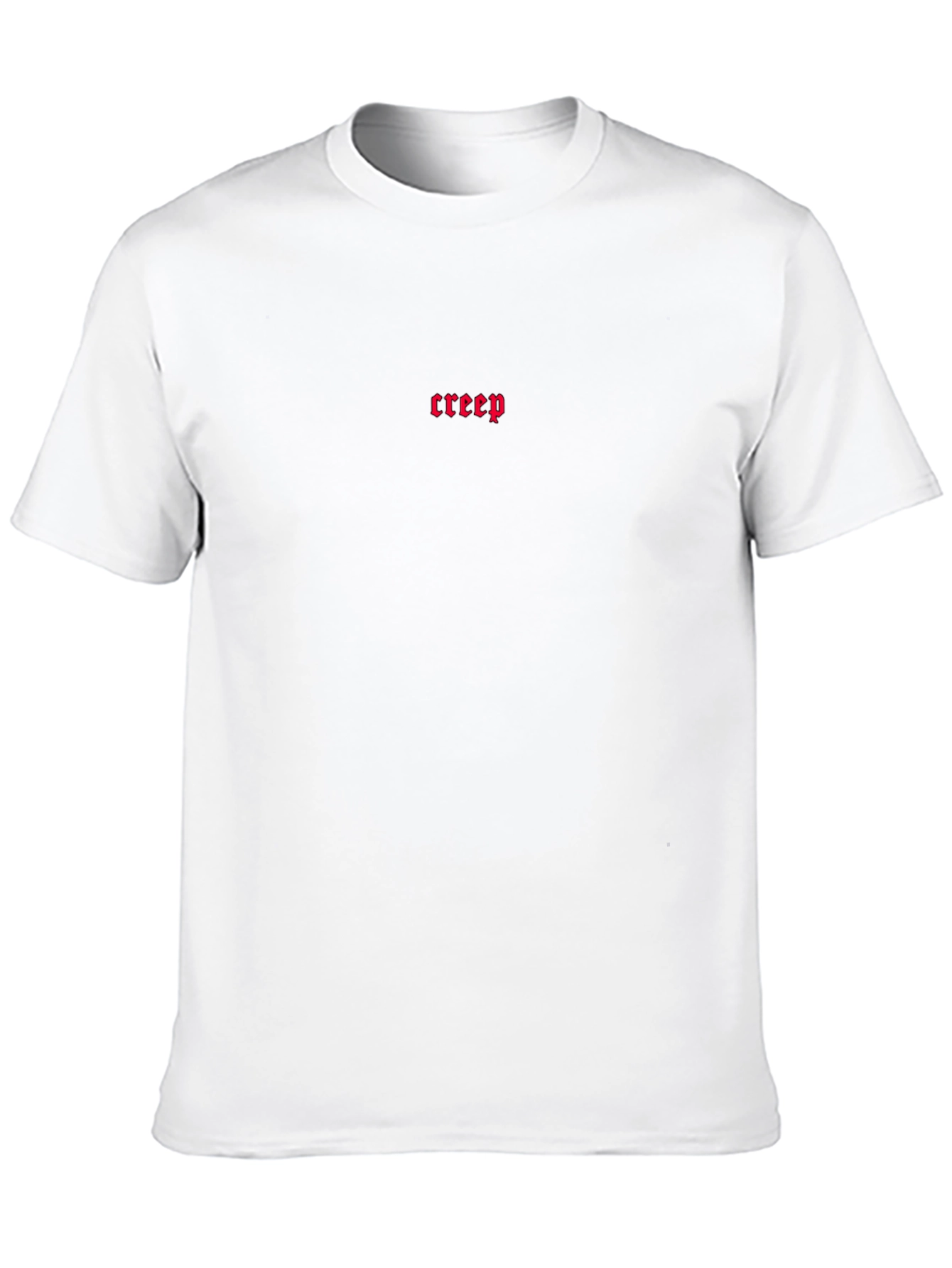 Creep Graphic Tee - Gothic Style Mens Black T-Shirt