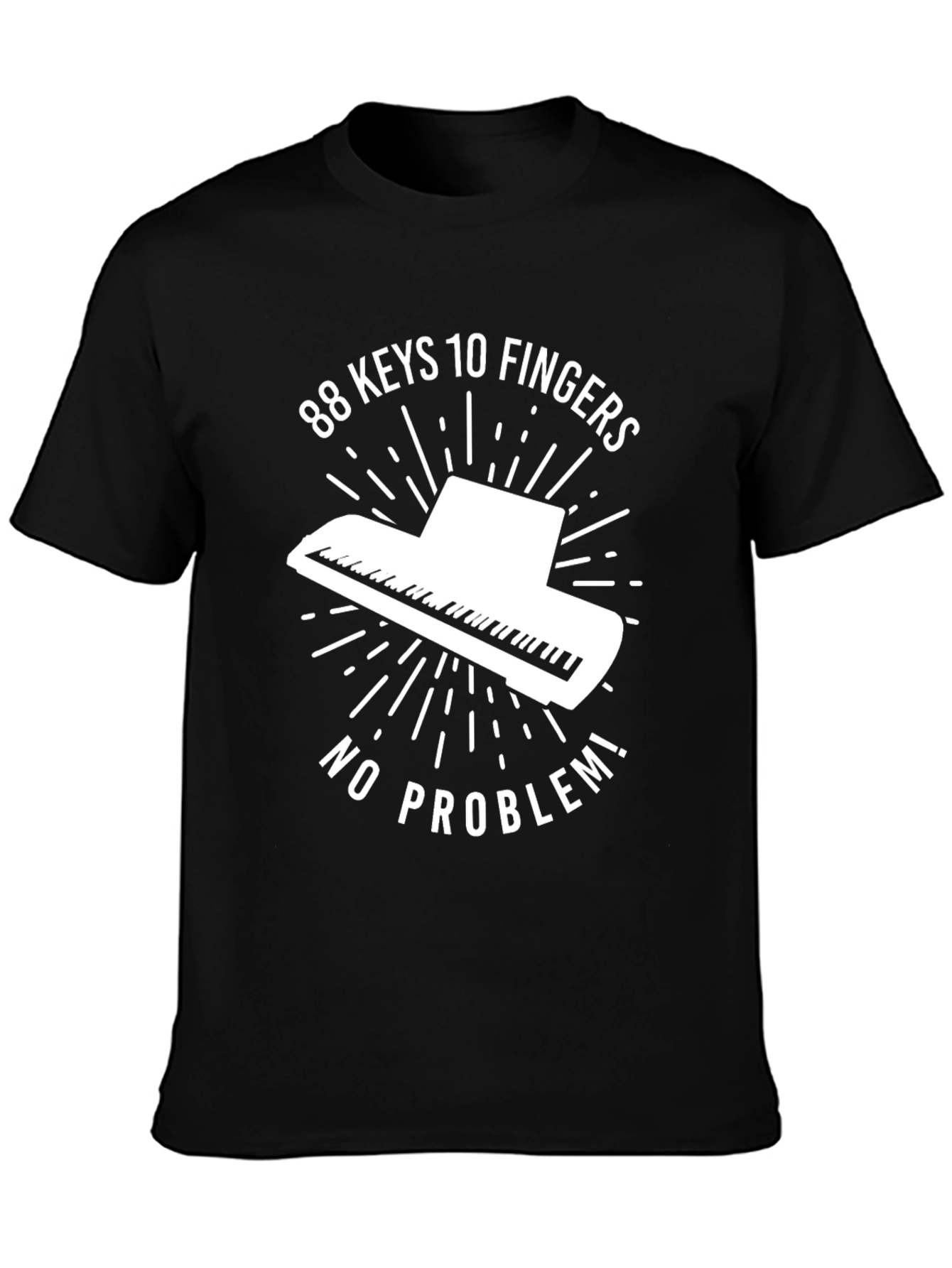 88 Keys Piano Graphic Tee - Music Lovers T-Shirt