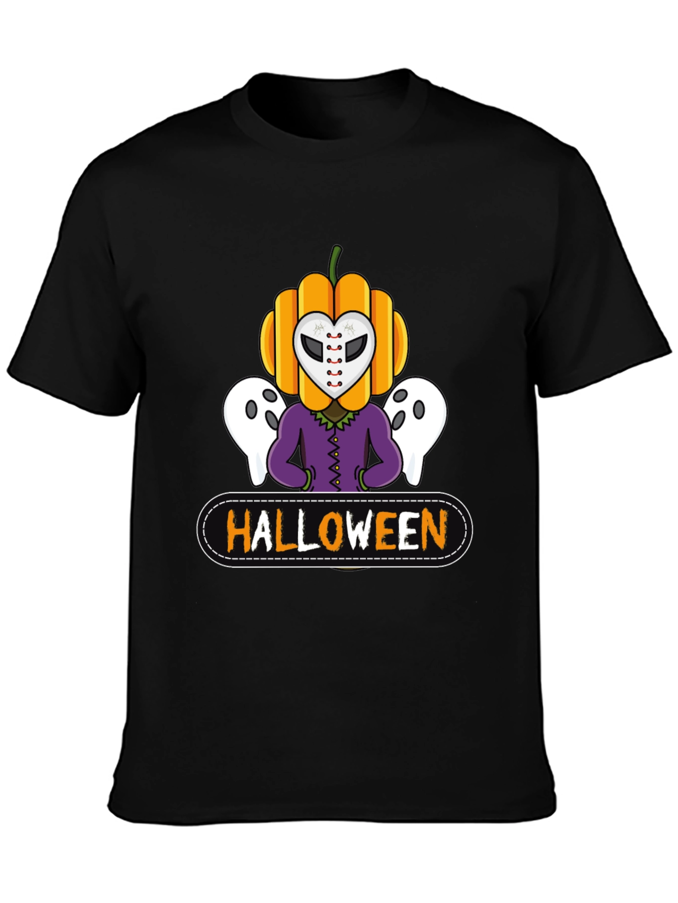 Halloween Pumpkin Mask T-Shirt