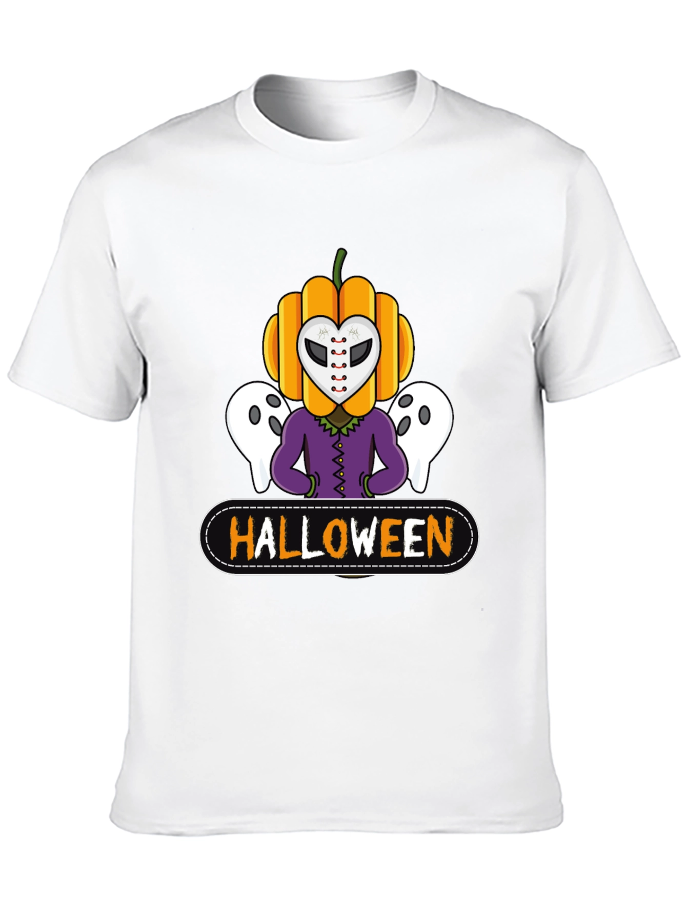 Halloween Pumpkin Mask T-Shirt