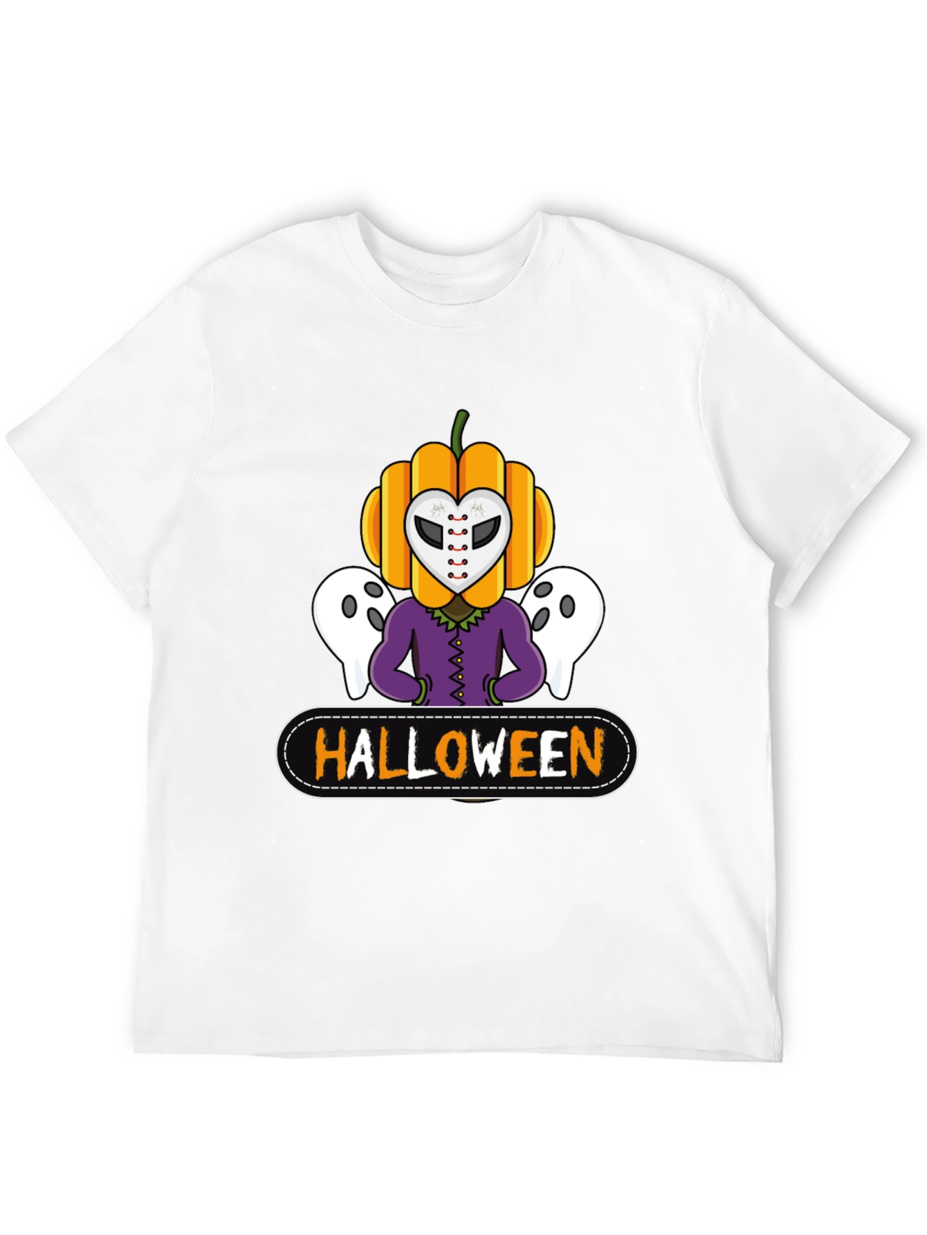 Halloween Pumpkin Mask T-Shirt