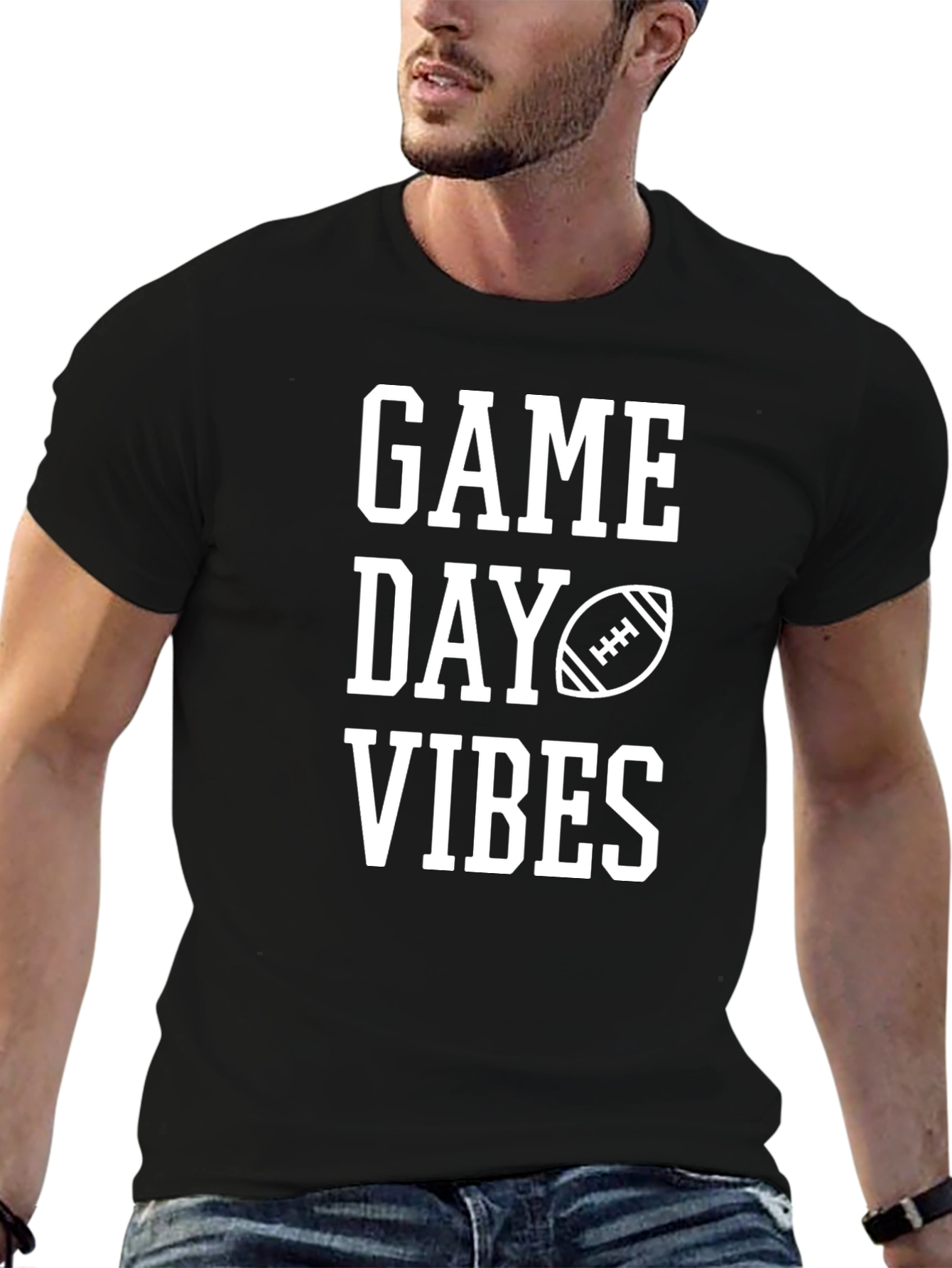 Game Day Vibes Graphic Tee Football T-Shirt