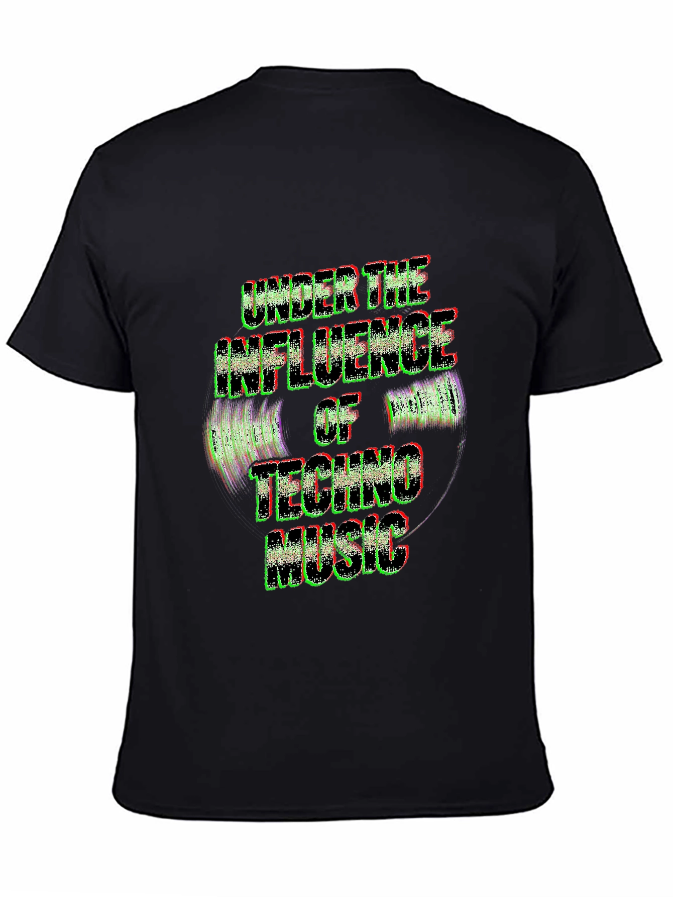 Techno Music Influence Black Tee