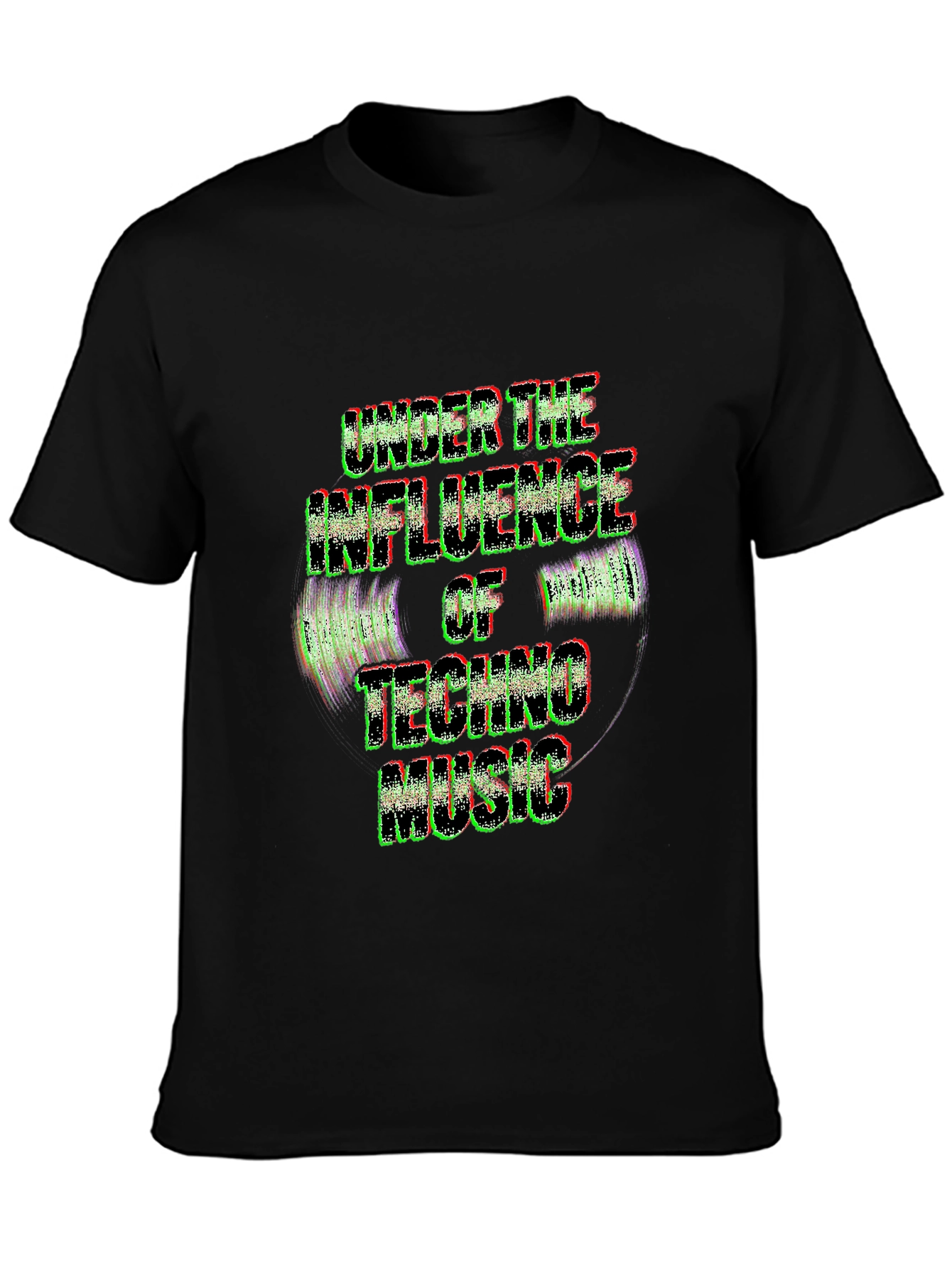 Techno Music Influence Black Tee