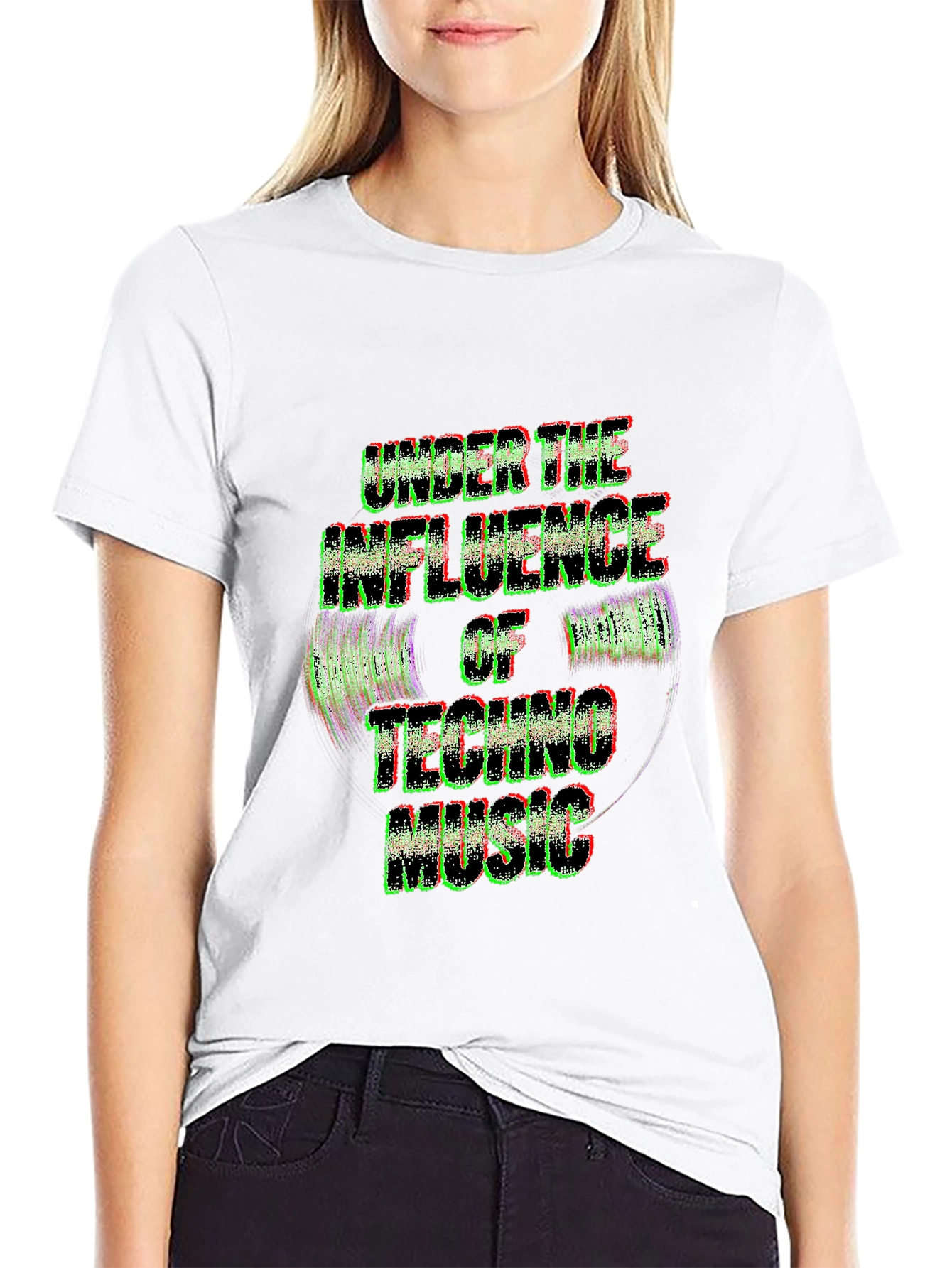 Techno Music Influence Black Tee
