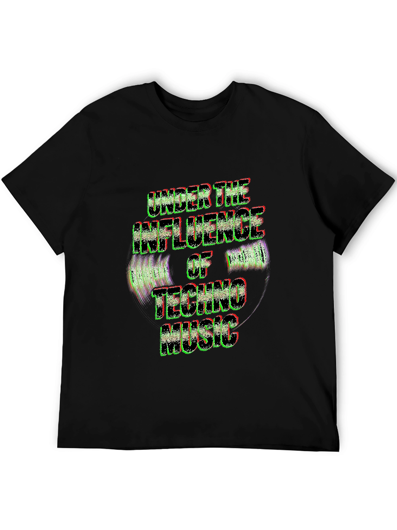 Techno Music Influence Black Tee