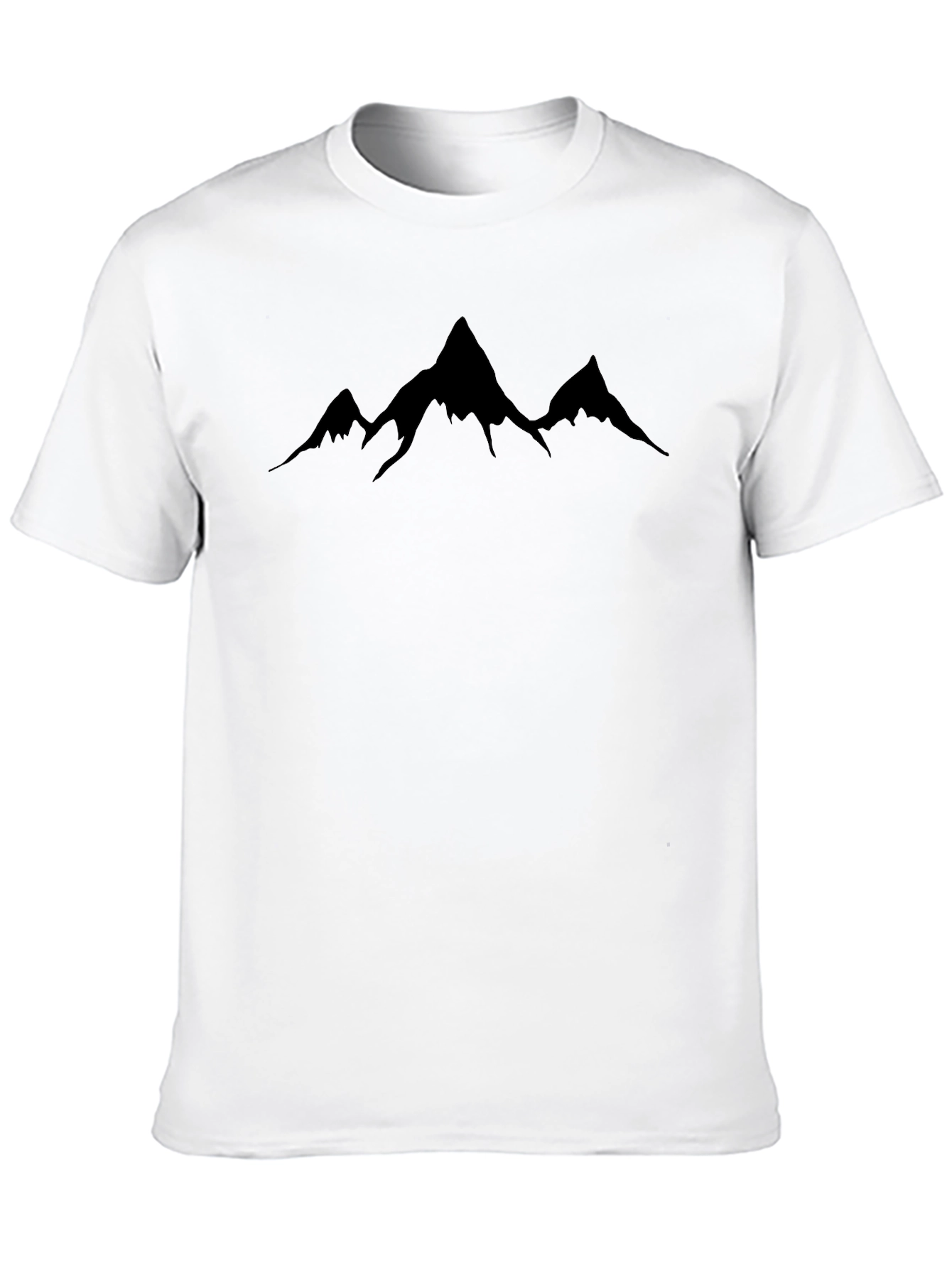 Mens Black Mountain Silhouette T-Shirt