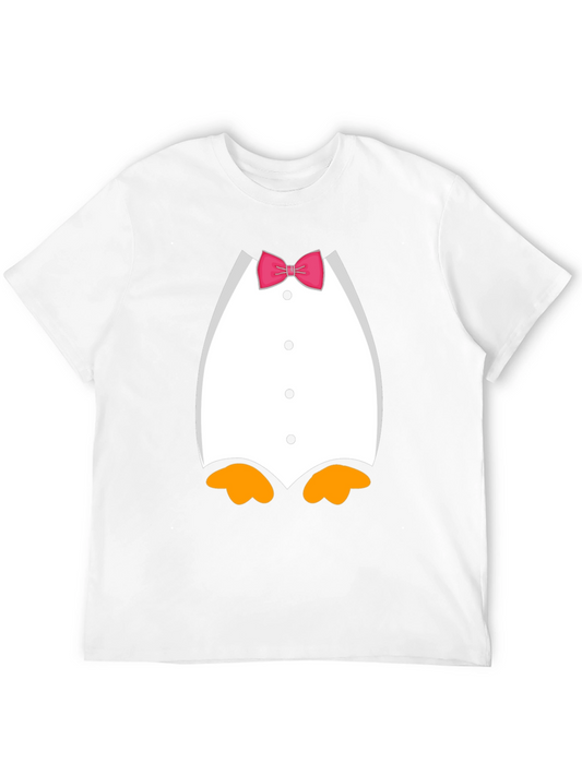 Penguin Tuxedo Bow Tie Novelty Graphic T-Shirt