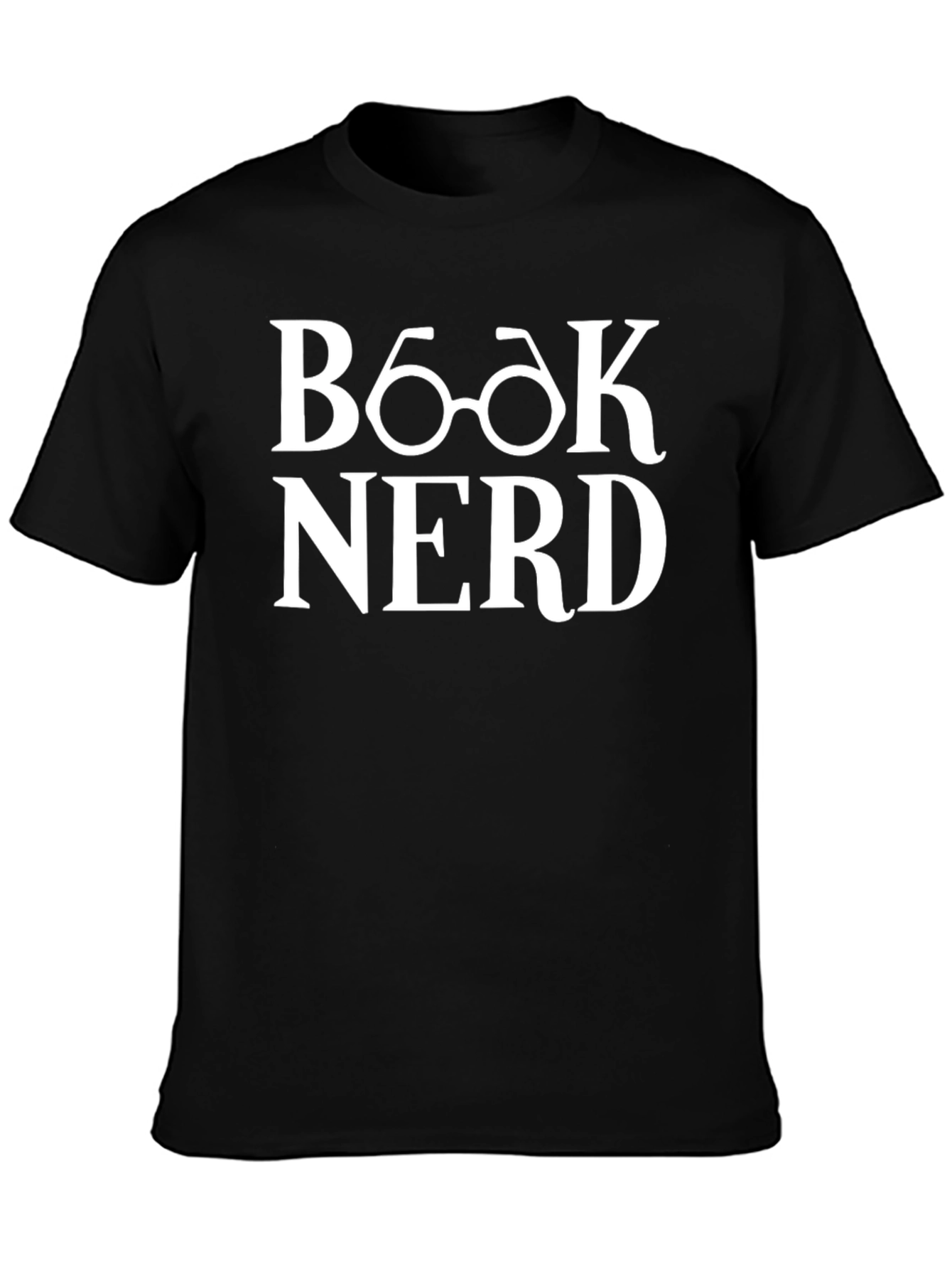 Book Nerd T-Shirt - Black Cotton Blend