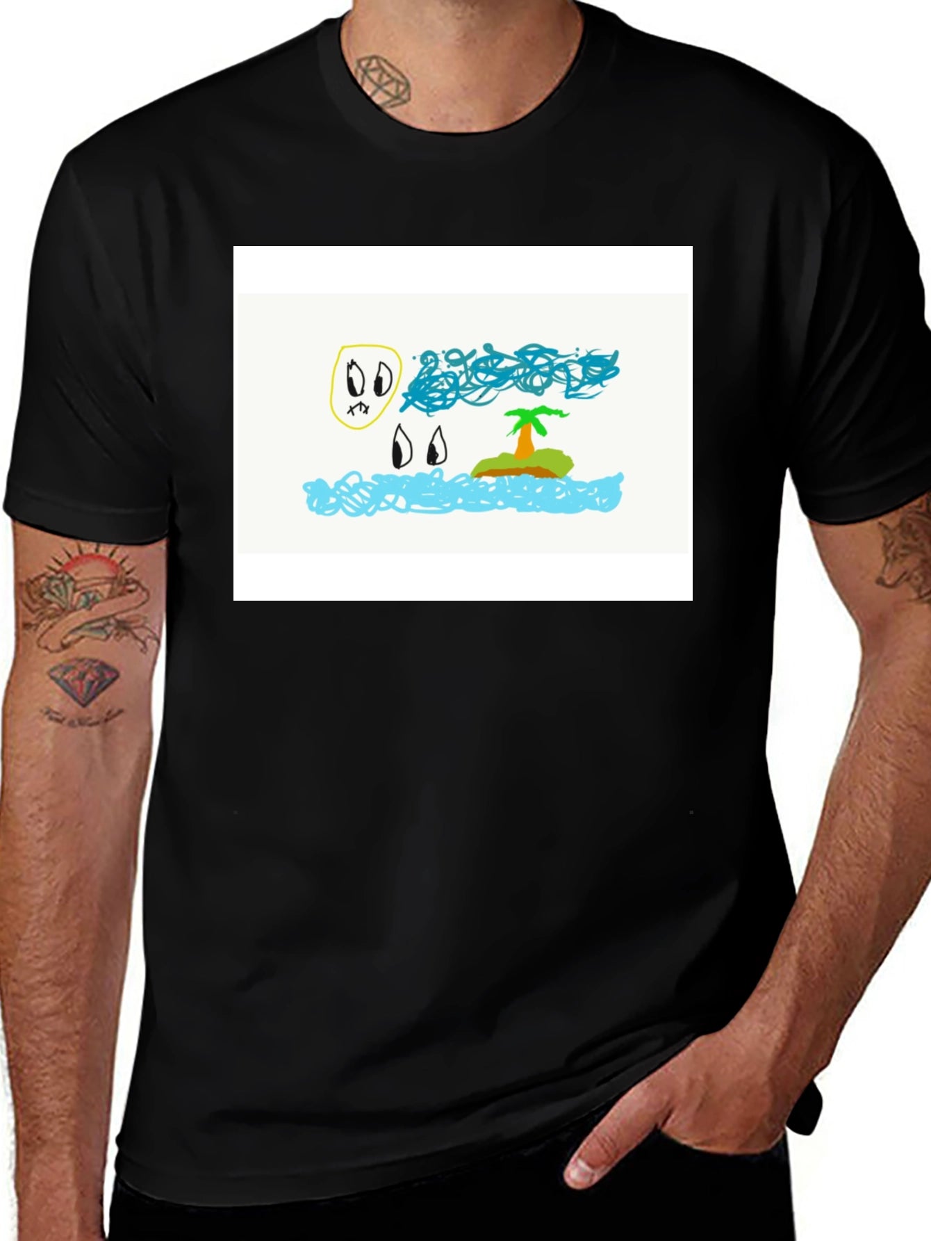 Unique Graphic Print T-Shirt