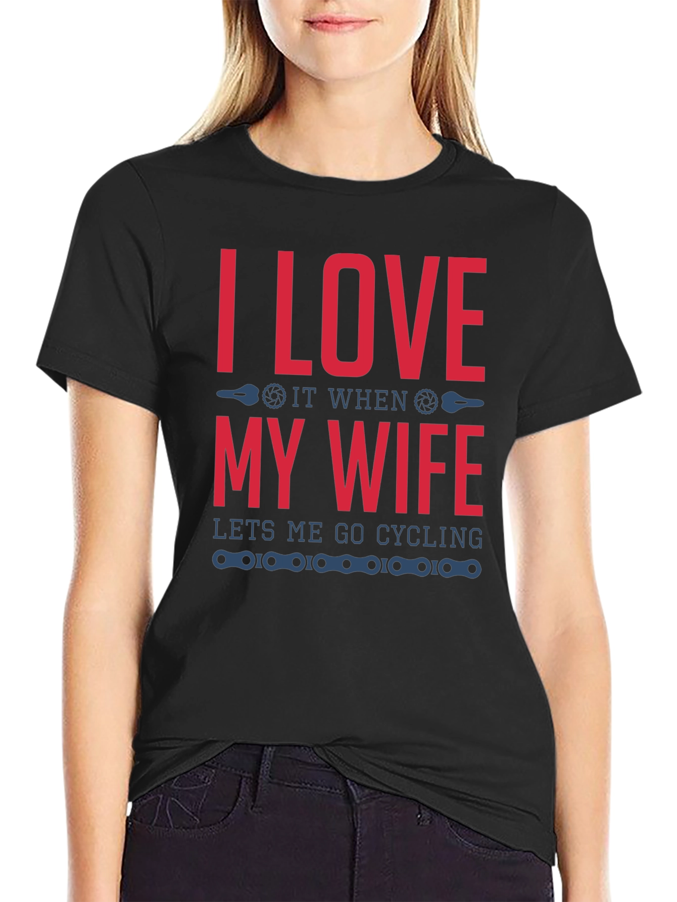 I Love My Wife Cycling T-Shirt