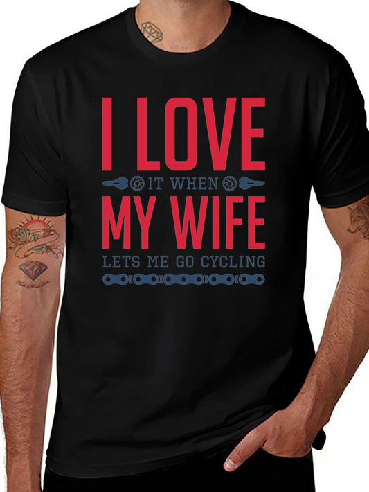 I Love My Wife Cycling T-Shirt