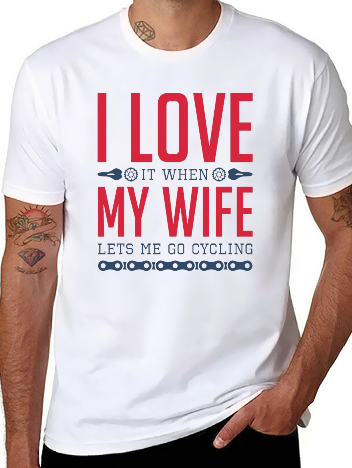 I Love My Wife Cycling T-Shirt