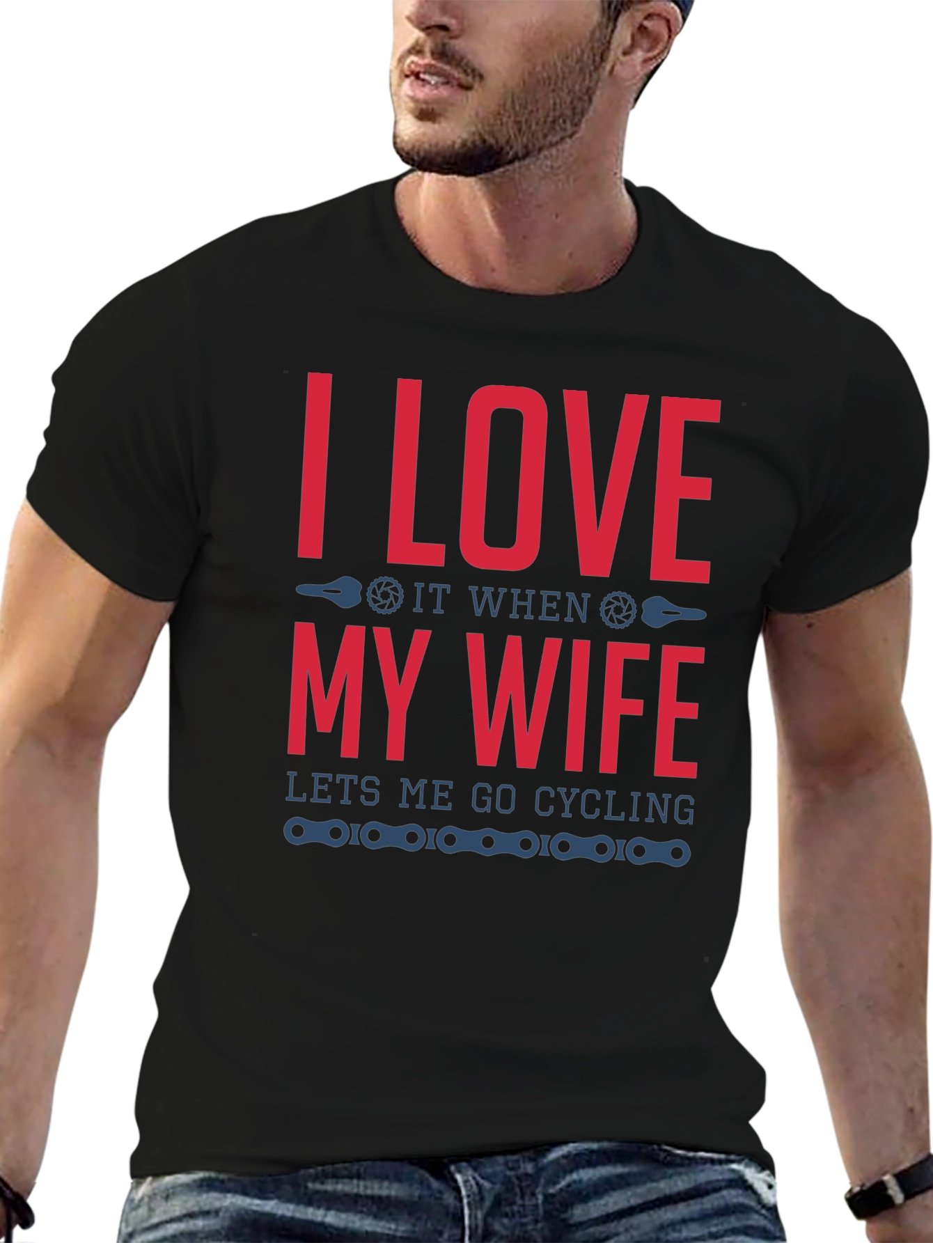 I Love My Wife Cycling T-Shirt