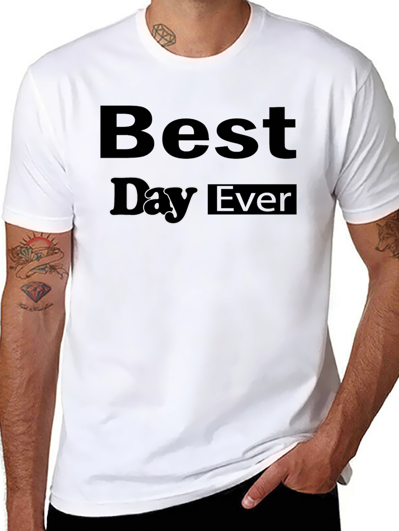 Best Day Ever T-Shirt - Casual Black Tee