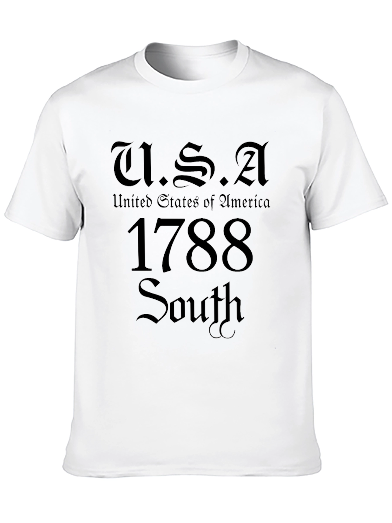 USA 1788 South Black Graphic T-Shirt