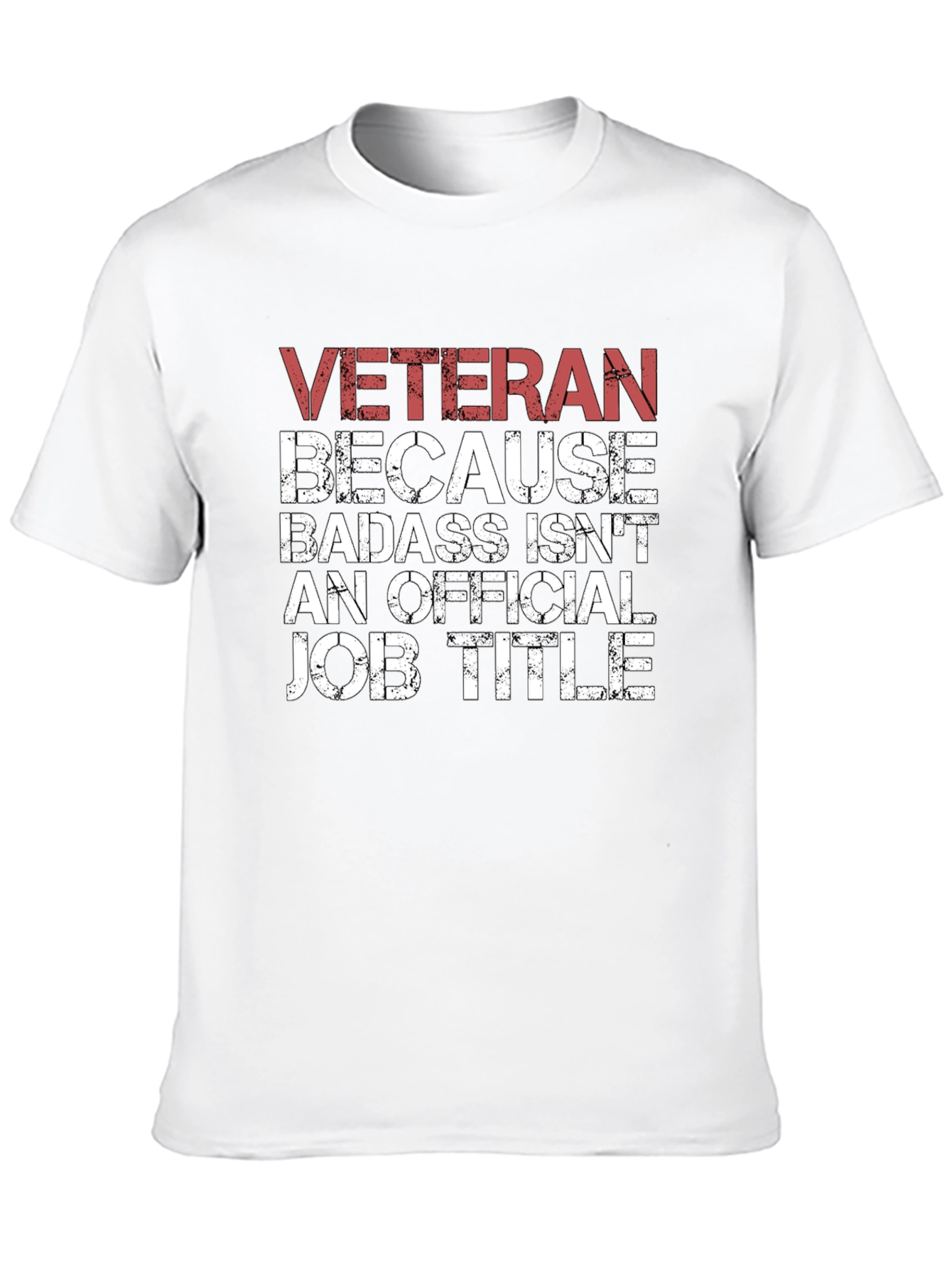Veteran Badass Job Title Graphic T-Shirt
