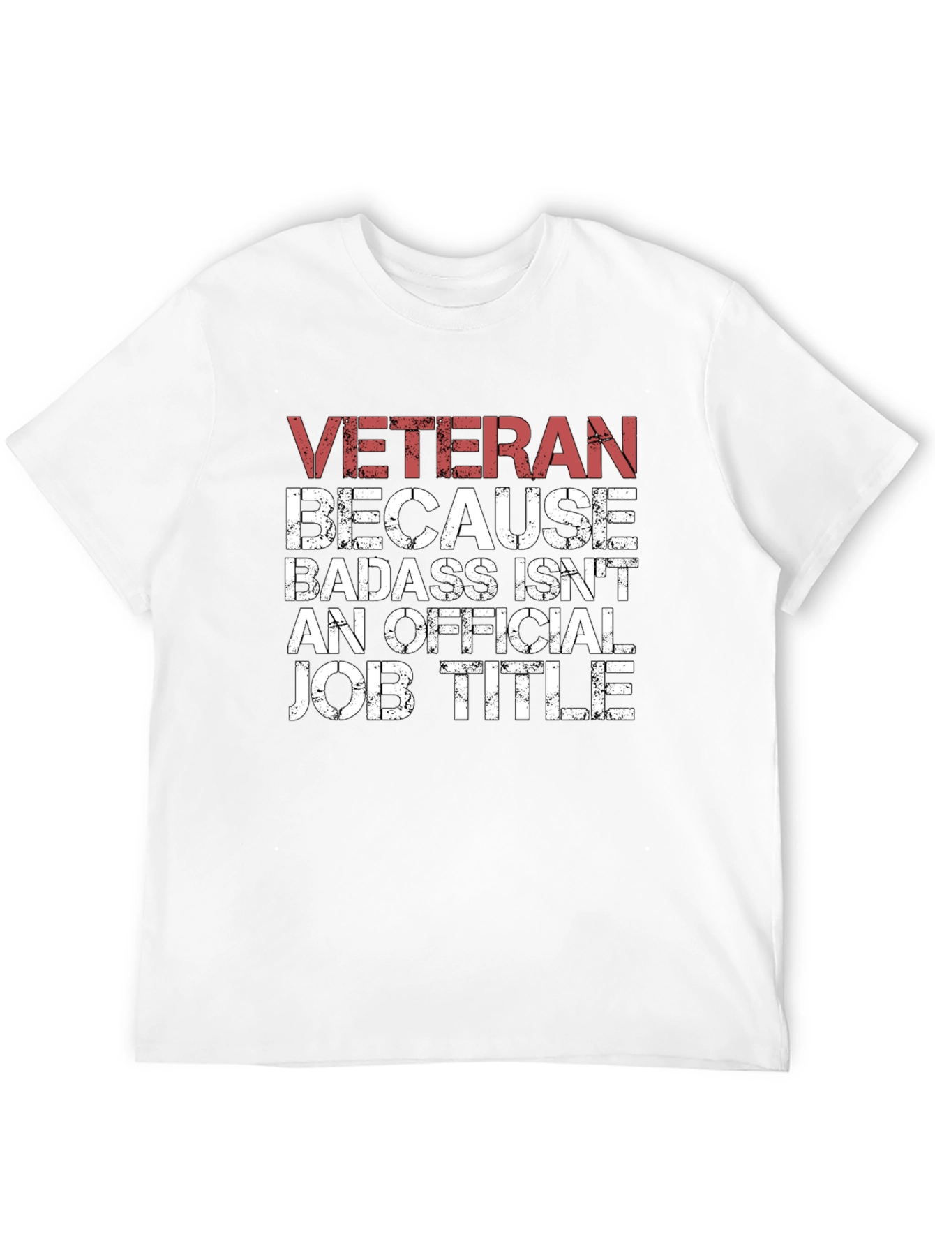 Veteran Badass Job Title Graphic T-Shirt