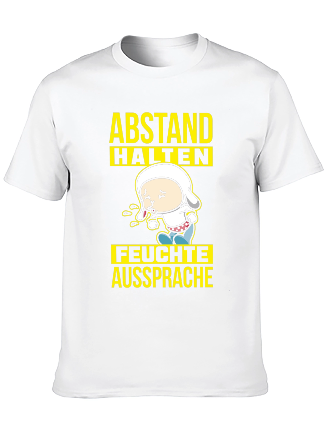 Abstand Halten T-Shirt - Funny German Social Distancing Tee