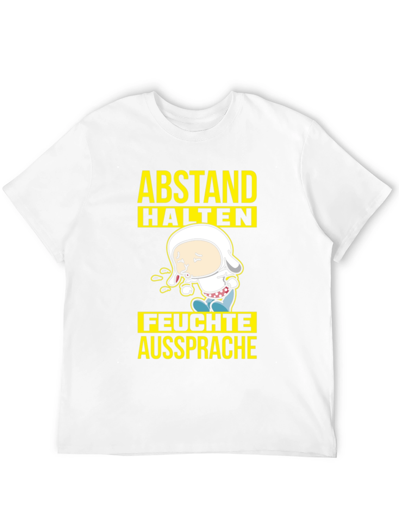 Abstand Halten T-Shirt - Funny German Social Distancing Tee
